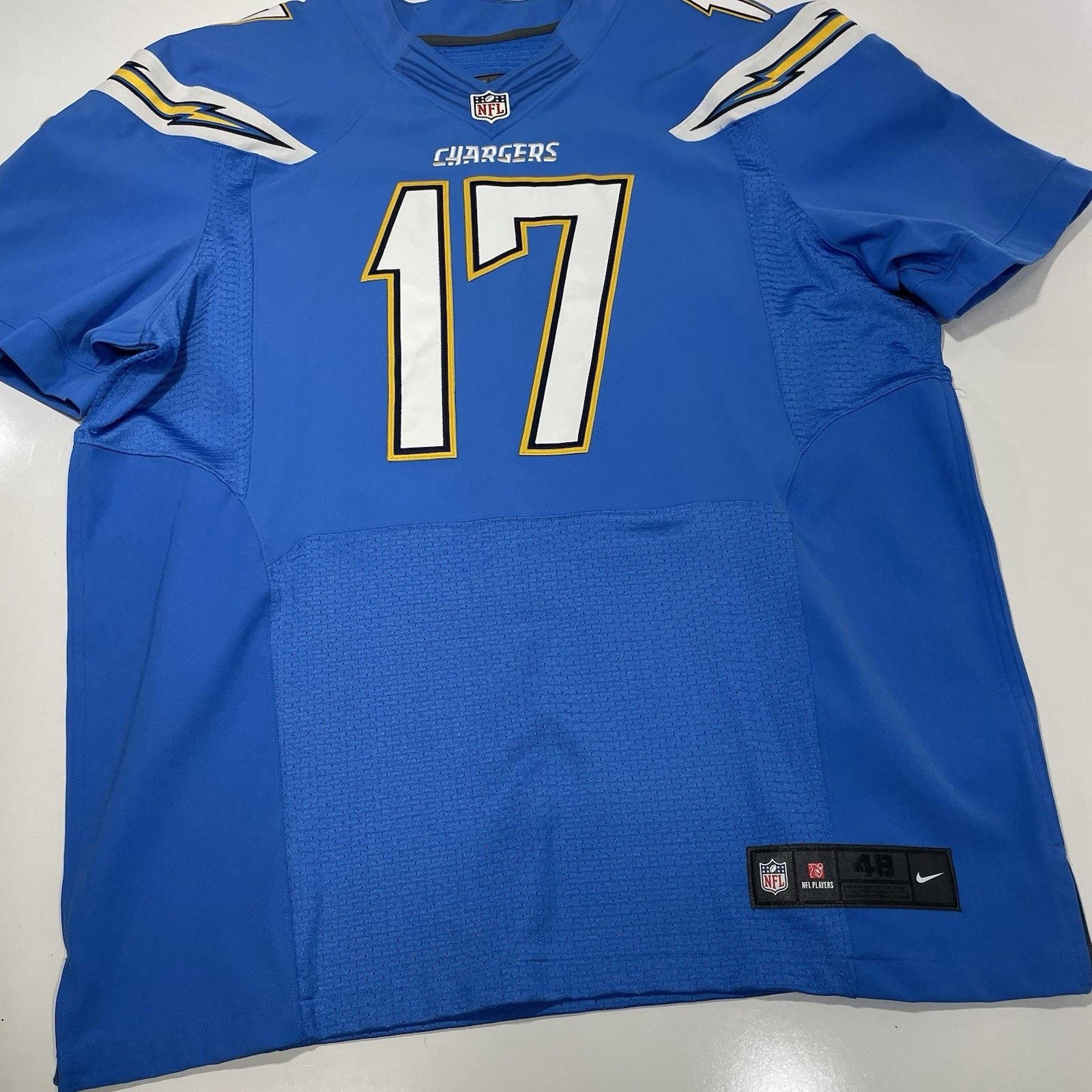 Nike Phillip Rivers #17 Team Issued Nike On-Field Jersey Blue 48 Size US L / EU 52-54 / 3 - 2 Thumbnail