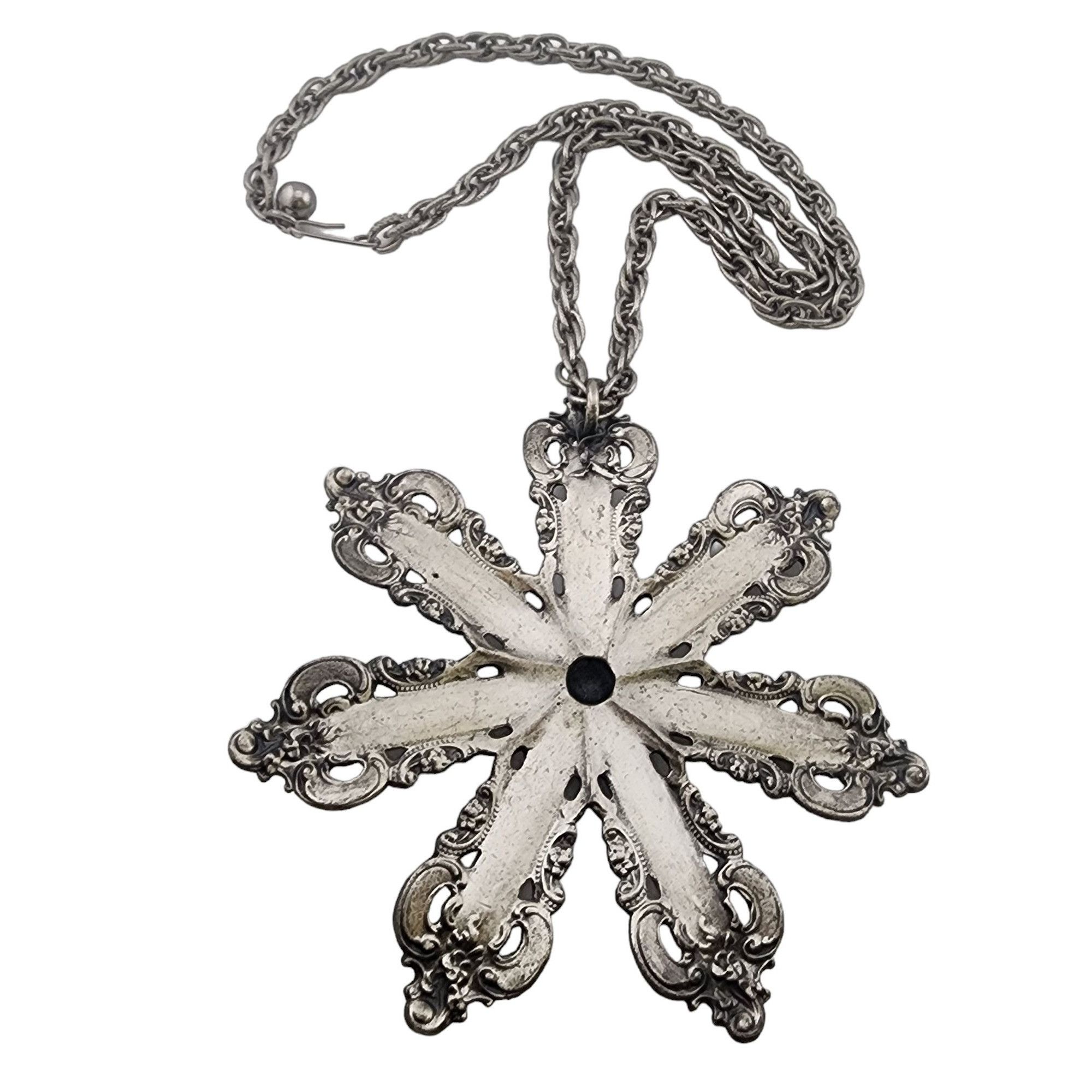 Vintage Vintage Pewter Spoon Handle Large Pendant Necklace 6/90 Size ONE SIZE - 3 Thumbnail