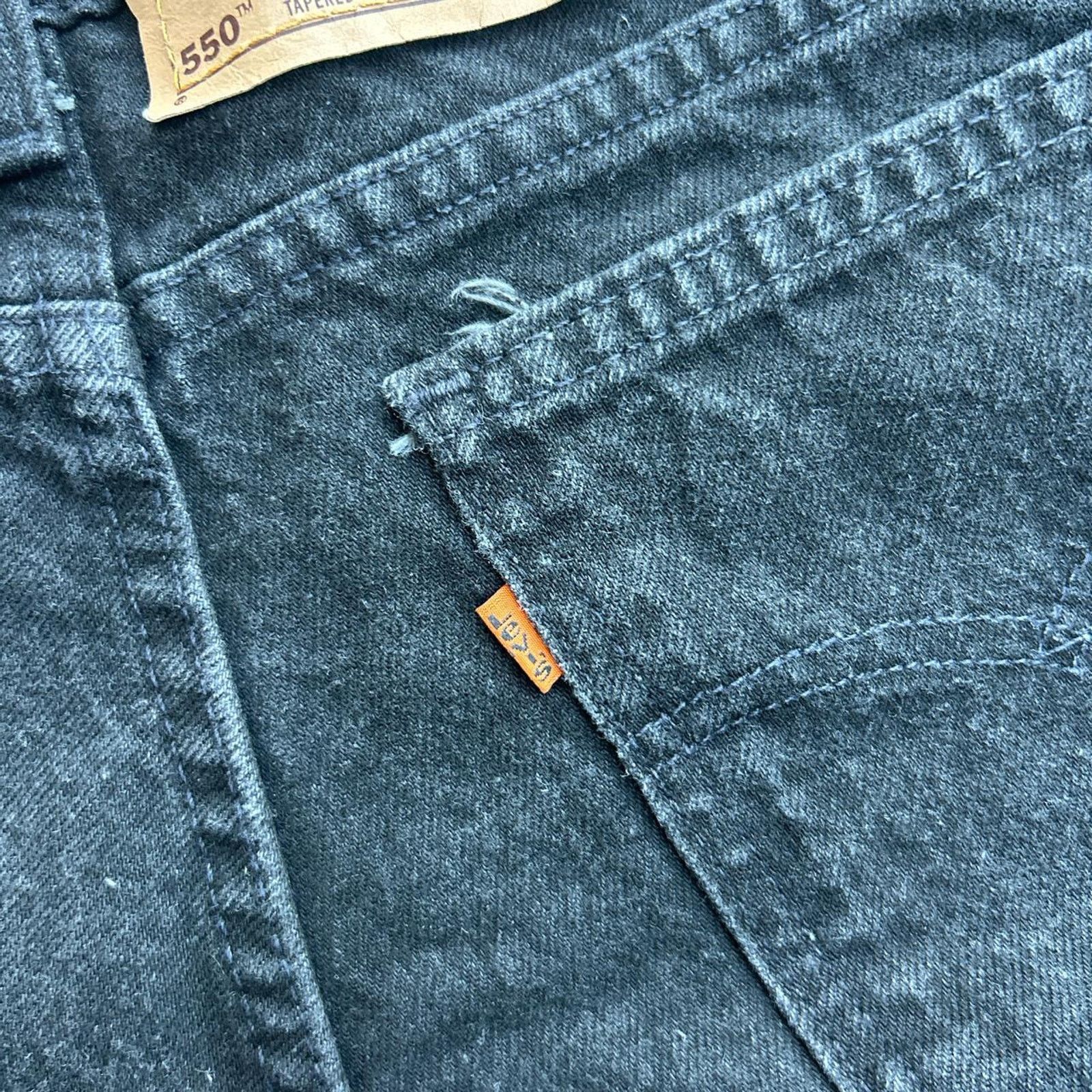 Levi's Black orange tab 550 levi Jeans Size US 34 / EU 50 - 3 Thumbnail