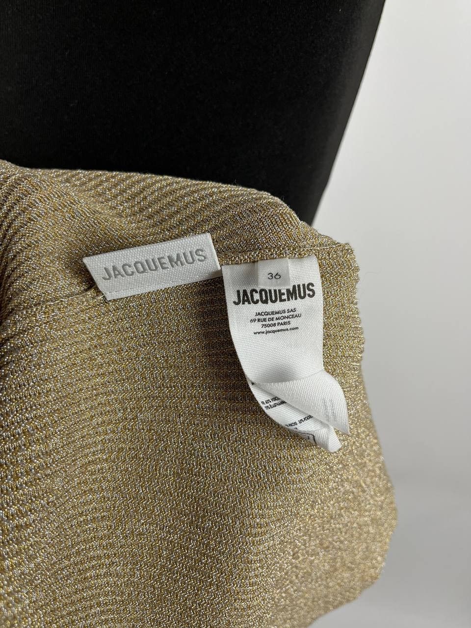 Jacquemus Jacquemus Gold Guirlande 'La Mini Robe Brilho' Minidress Size XS / US 0-2 / IT 36-38 - 6 Thumbnail