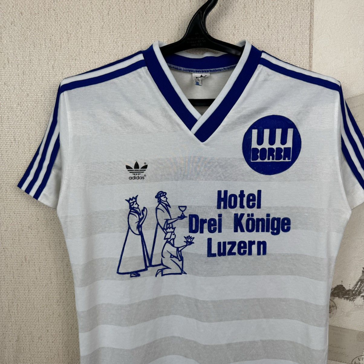 Adidas Vintage Adidas Jersey Borba West Germany Sz M Football Shirt Size US M / EU 48-50 / 2 - 10 Thumbnail