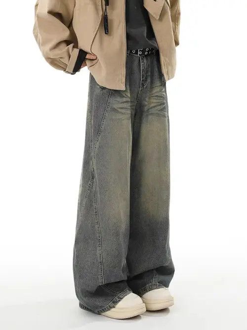 VIBE Vintage washed street Y2K baggy wide leg jeans Size US 32 / EU 48 - 5 Thumbnail