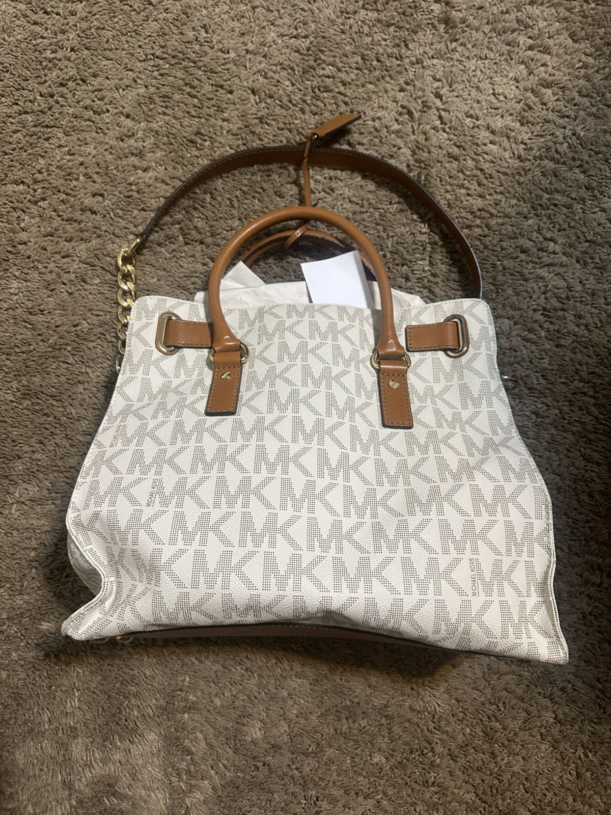 Michael Kors Vintage Michael Kors “Signature White” purse 00s Size ONE SIZE - 6 Thumbnail