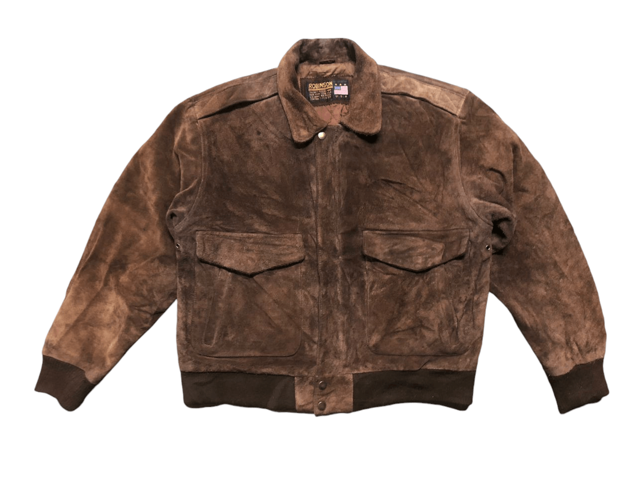 90s Robinson Les Bains Suede Leather US.Air Force Jacket