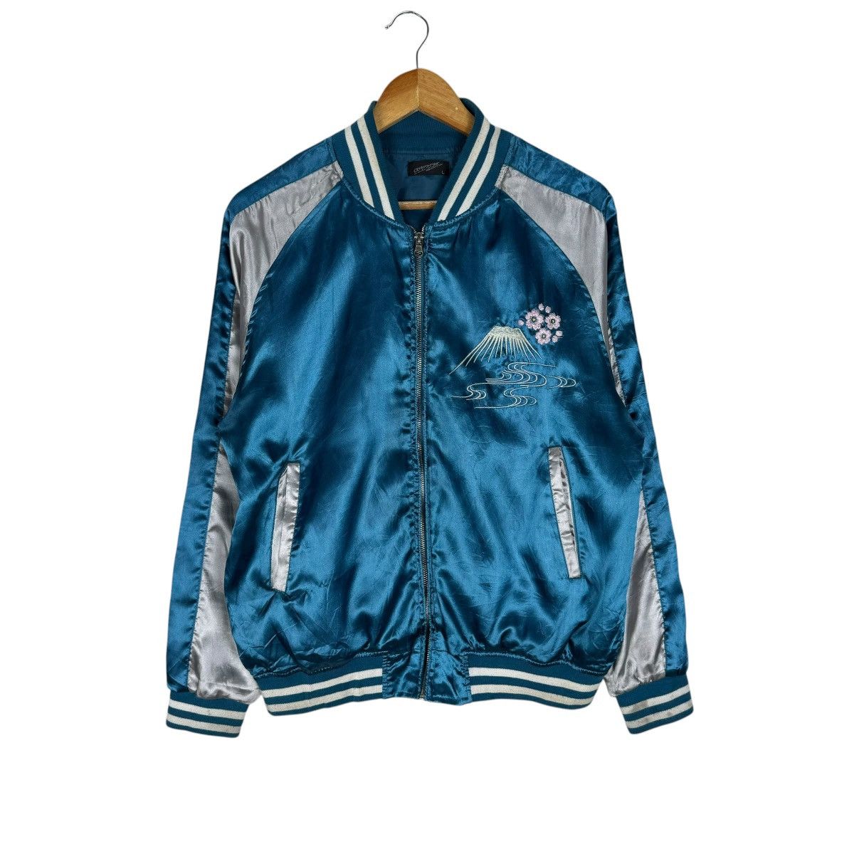 Japanese Brand ☀️SUKAJAN JAPAN SOUVENIR GEISHA ZIP JACKET Size L / US 10 / IT 46 - 2 Thumbnail
