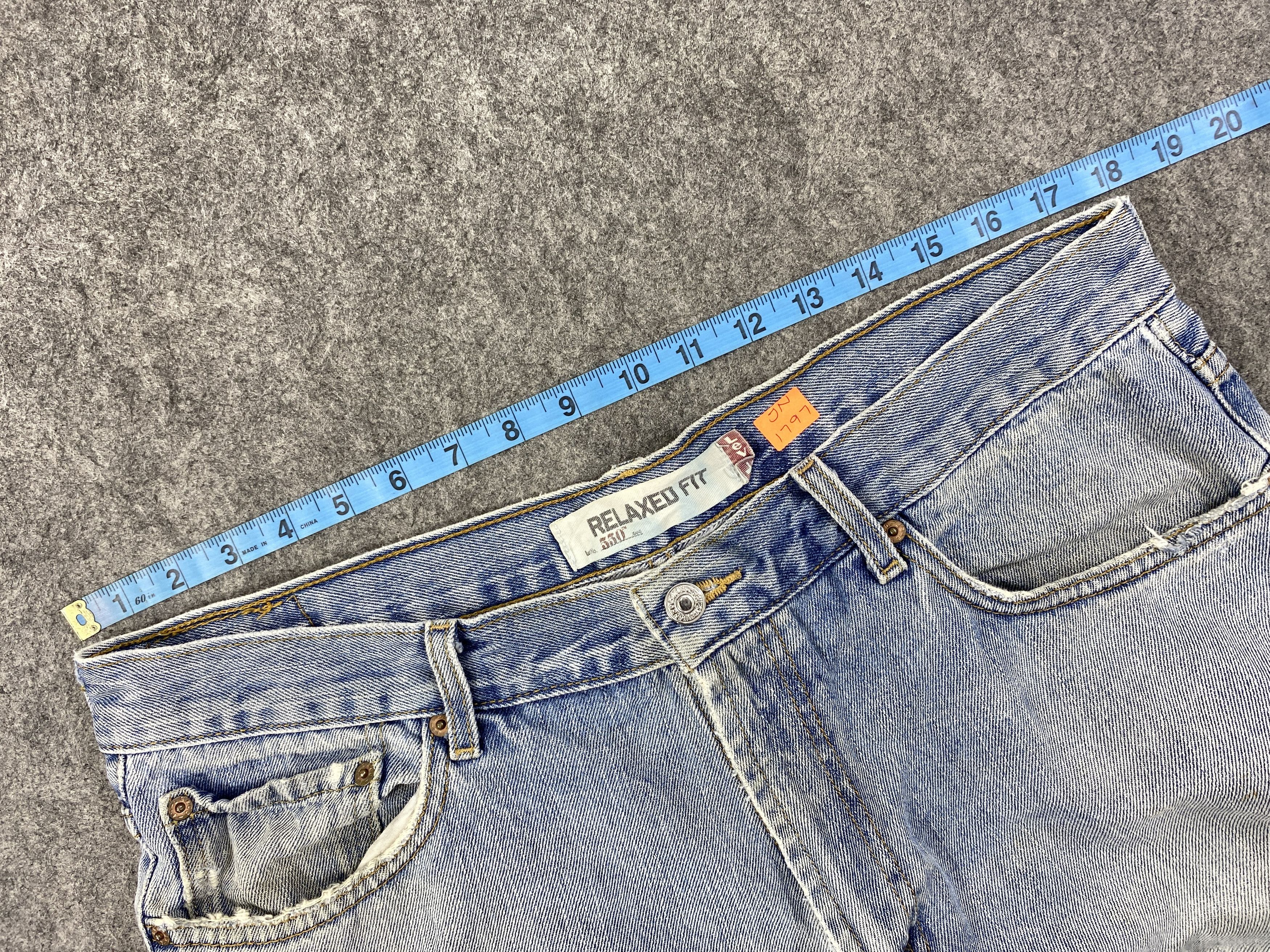 Levi's Light Blue Wash Vintage Levi's 550 36x35 Denim -JN1797 Size US 36 / EU 52 - 5 Thumbnail
