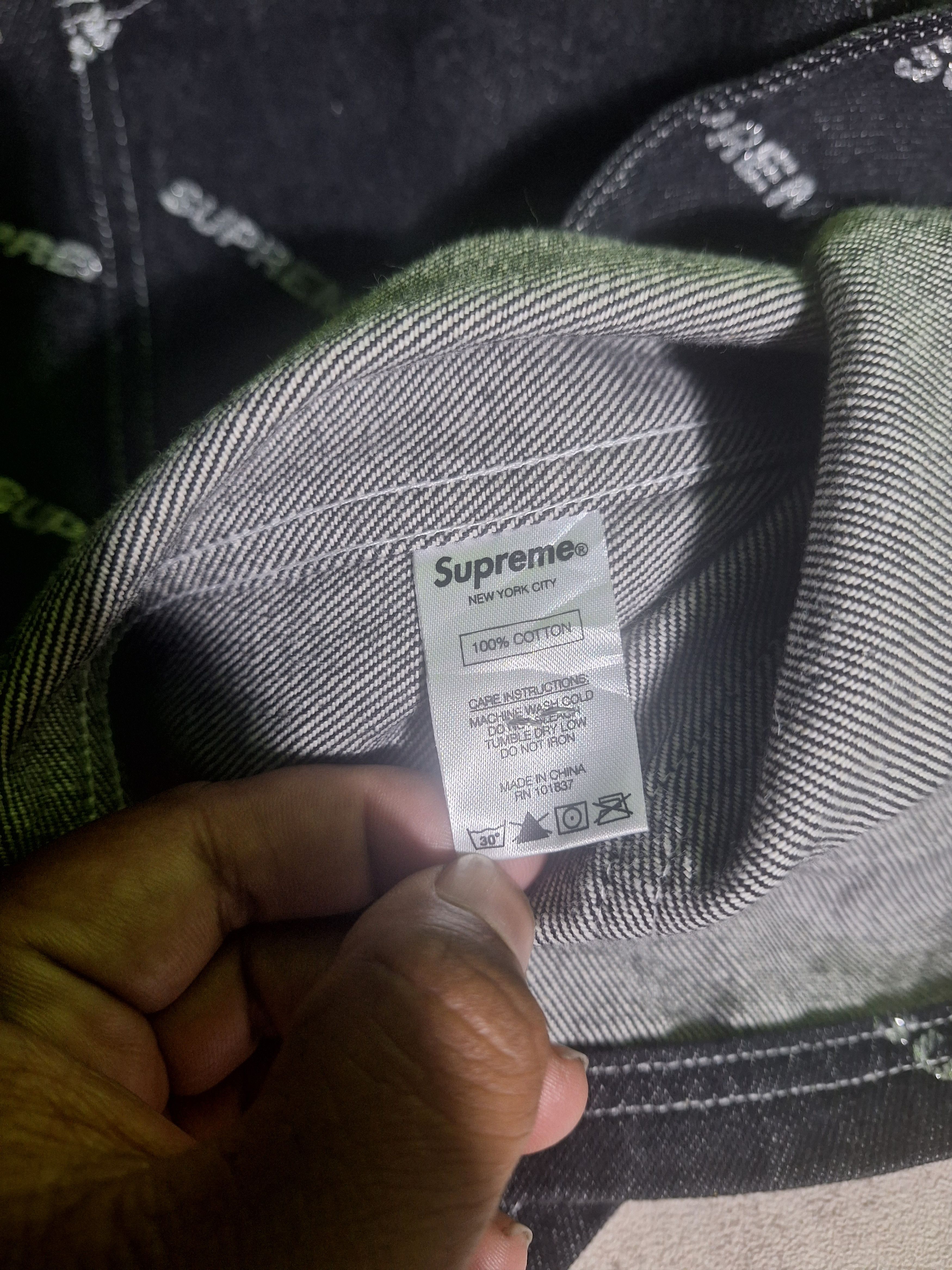 Supreme Chore Denim Supreme Gliters Aop Size US XL / EU 56 / 4 - 4 Thumbnail