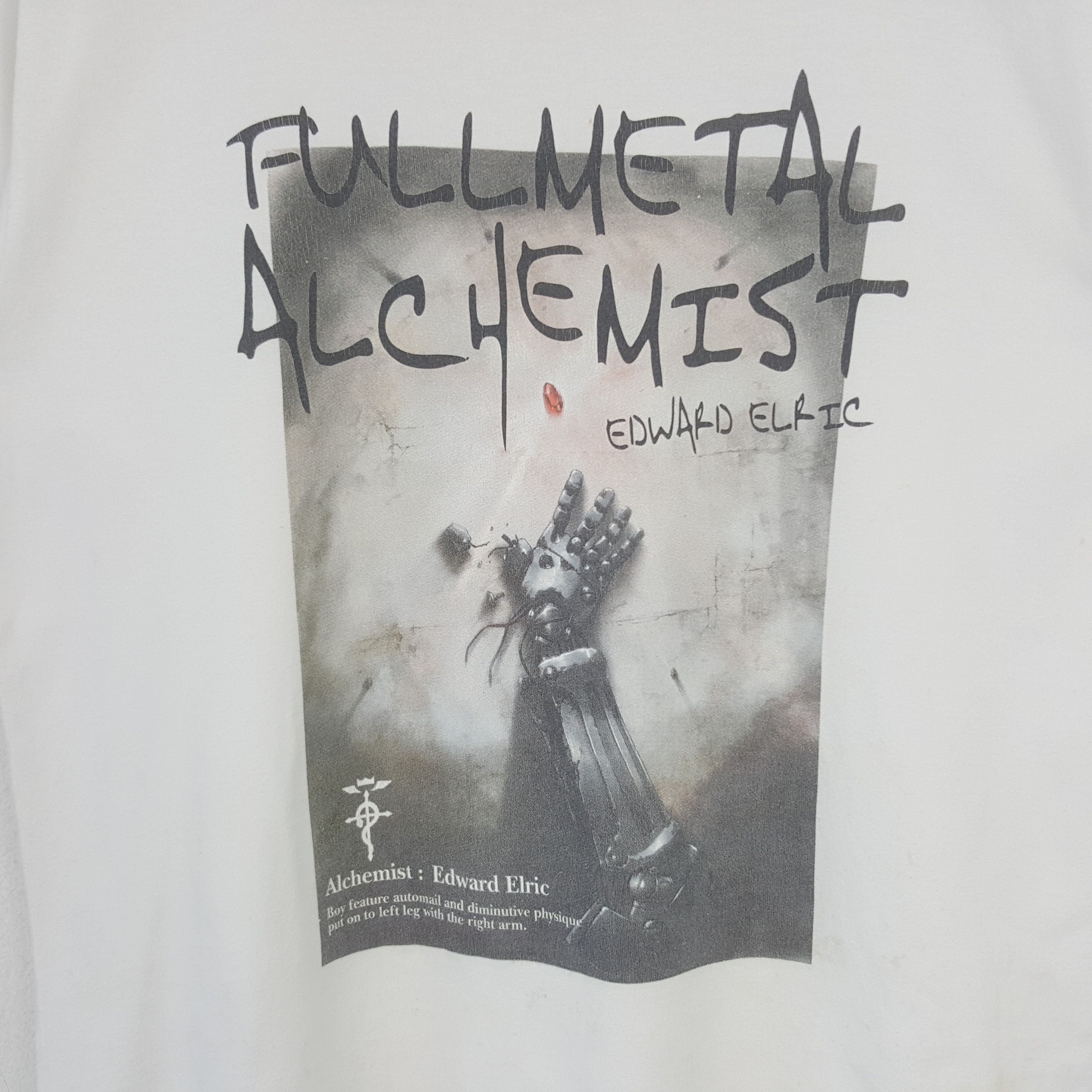 Anime Vintage Full Netal Alchemist Japanese Anime Tshirt RR17 Size US M / EU 48-50 / 2 - 2 Thumbnail