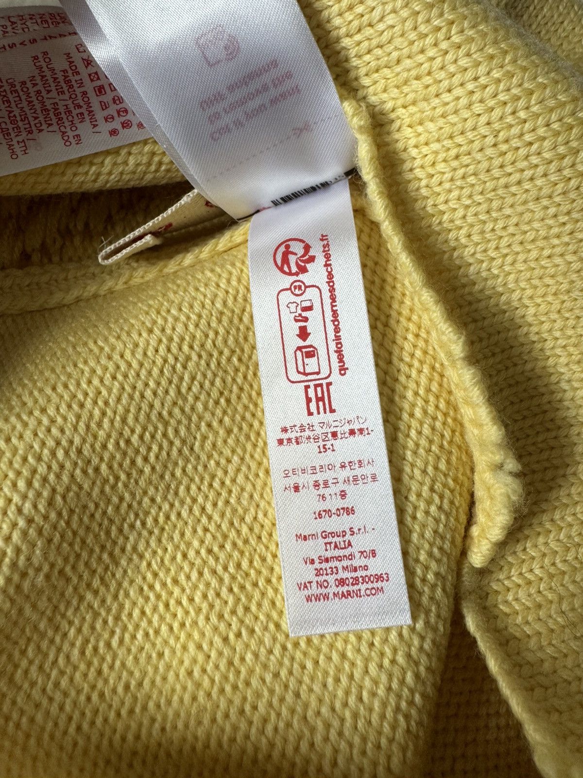 Marni Marni Mohair Beanie Yellow Size ONE SIZE - 12 Thumbnail