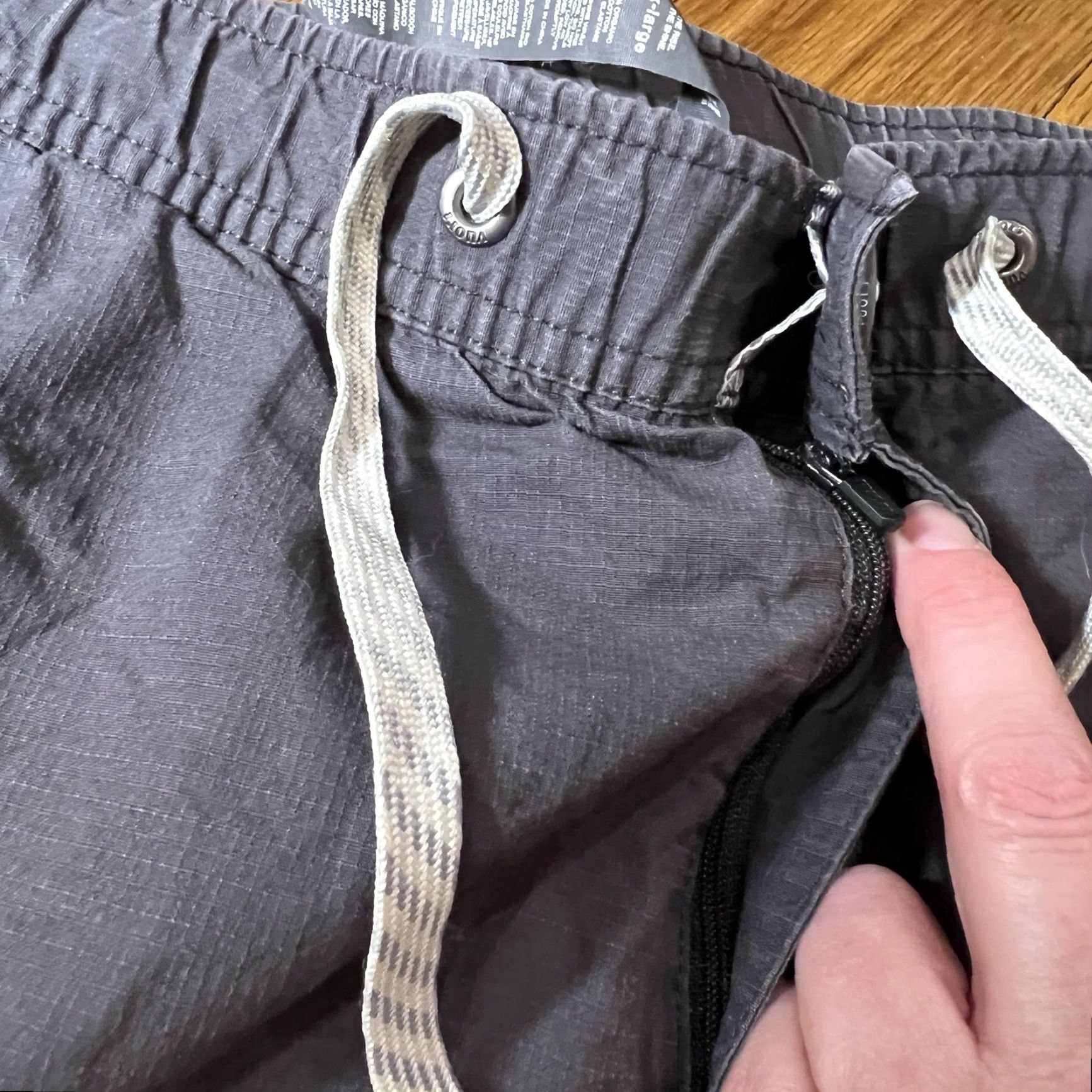 Vuori Vuori Pants Mens XL Gray Ripstop Drawstring Elastic Waist Zip Pocket V412 Size US 36 / EU 52 - 6 Thumbnail