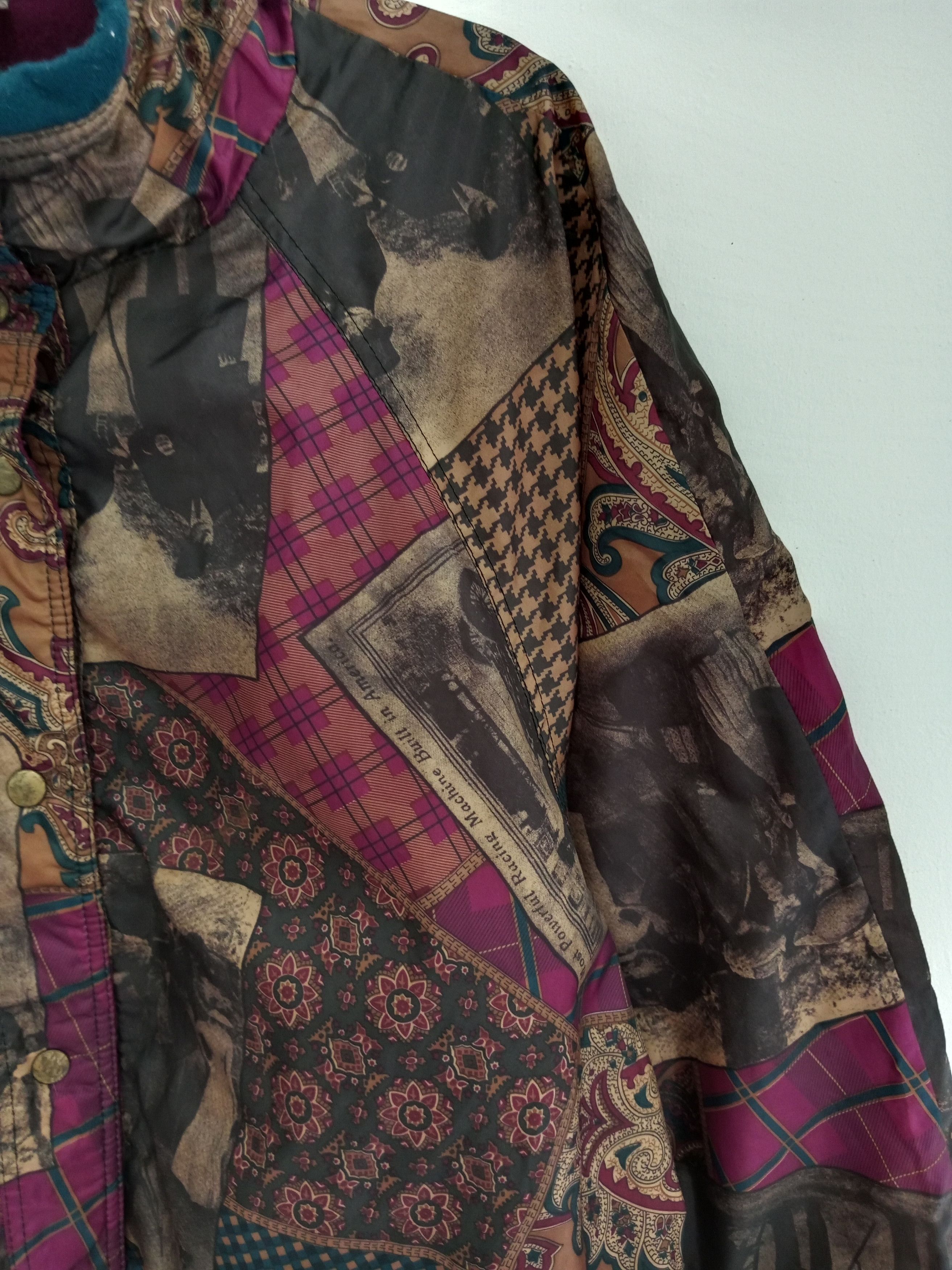 Designer Vintage Current Seen Reversible Jacket Paisley Motif Size US L / EU 52-54 / 3 - 6 Thumbnail