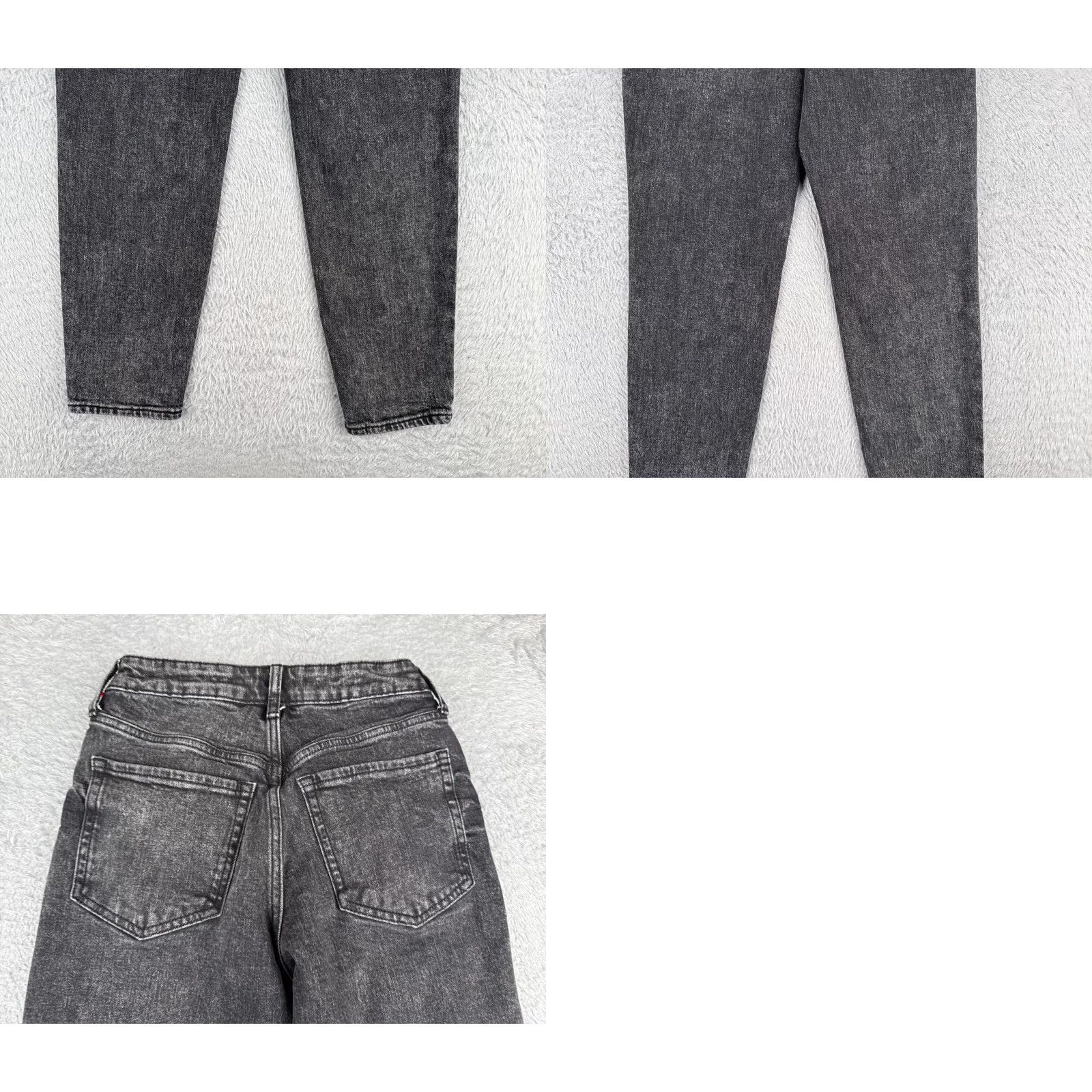 Old Navy Old Navy Jeans Women 0 Black Denim OG Straight Distressed Cotton High Rise 24x26 Size 25" / US 0 / IT 36 - 10 Thumbnail