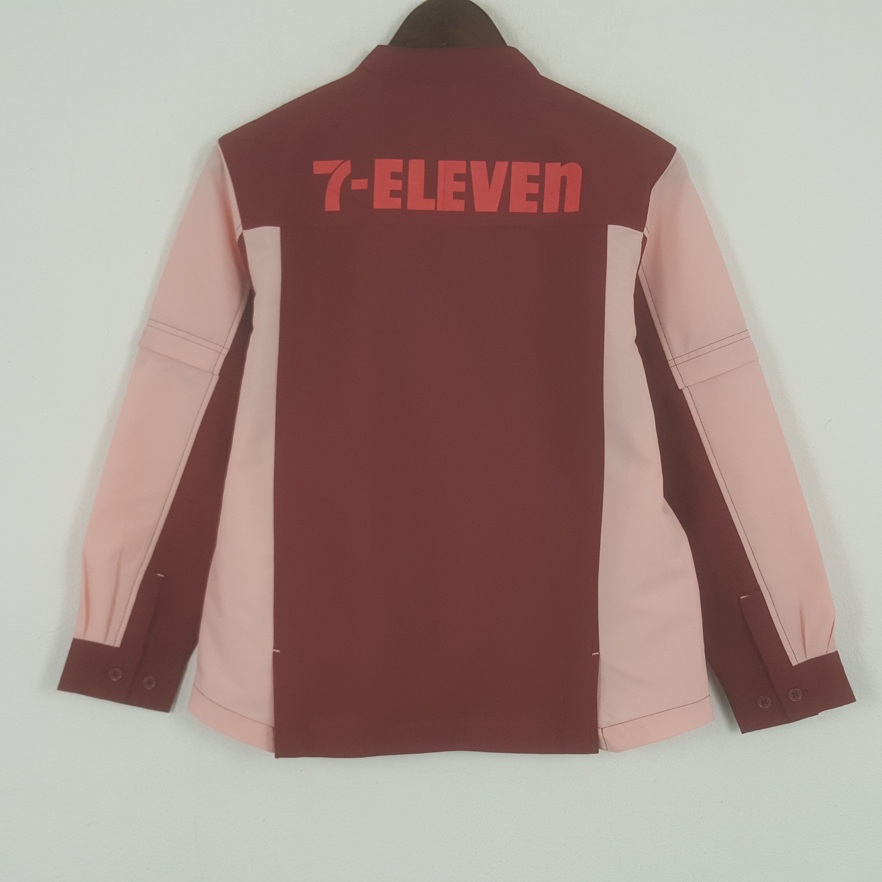 Japanese Brand × Vintage Vintage 7 Eleven Uniform Zipper Worker Jacket Size US XXS / EU 40 - 1 Thumbnail