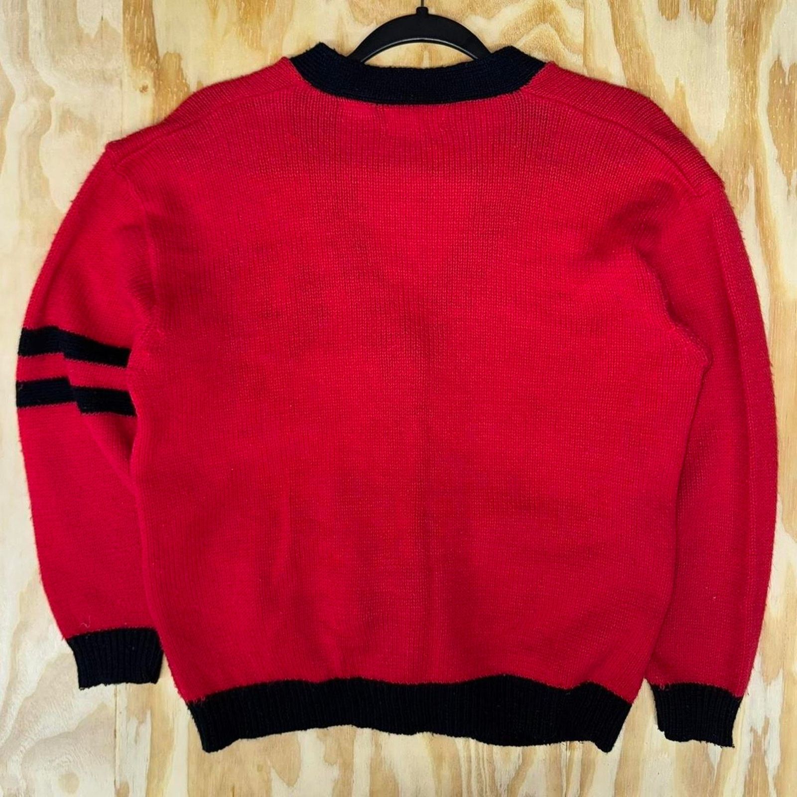 Vintage Vintage y2k lettermans style 1990s essential knit cardigan Size US L / EU 52-54 / 3 - 3 Thumbnail