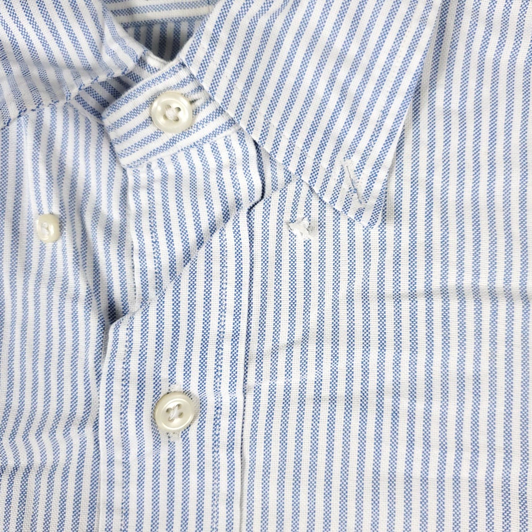Ralph Lauren Ralph Lauren Shirt Mens 16.5 Blue Striped Dress Button Up Long Sleeve Size 42R - 3 Thumbnail