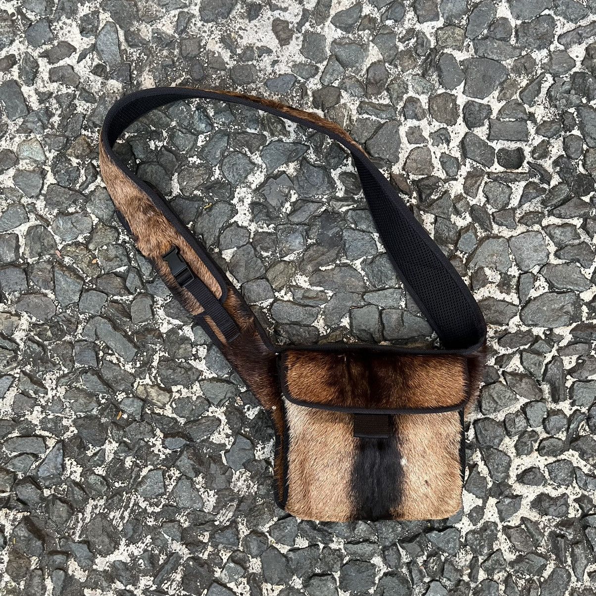 Rare Miu Miu S/S1999 Mohair Utility Cross Body Waist Bag
