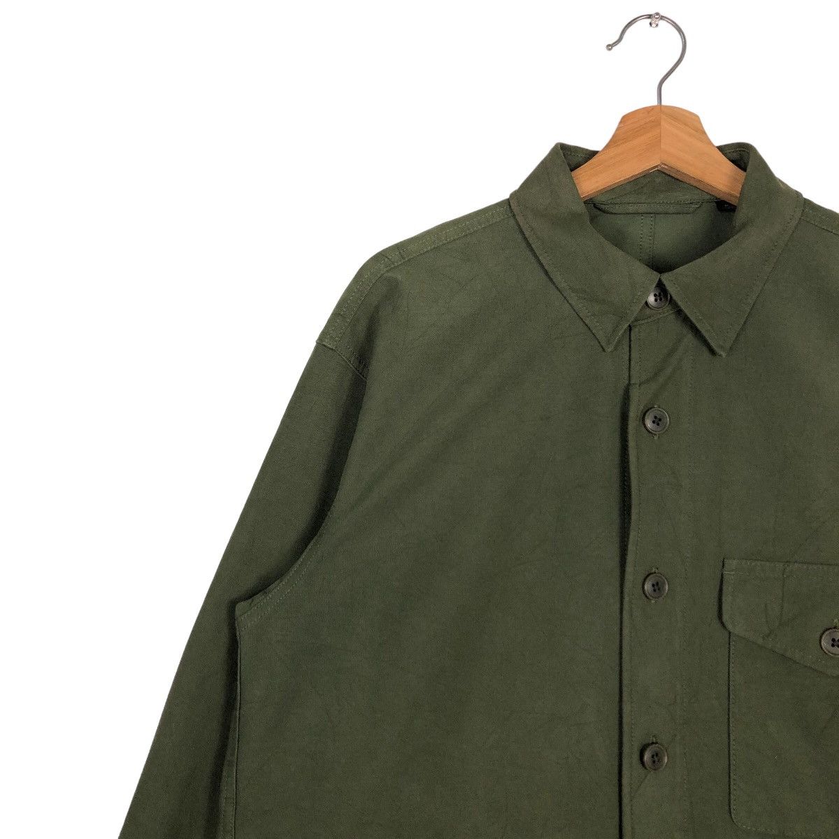 Japanese Brand 🔥Vintage Military Design Chore Jacket Uniqlo Issey Miyake Size US M / EU 48-50 / 2 - 7 Thumbnail