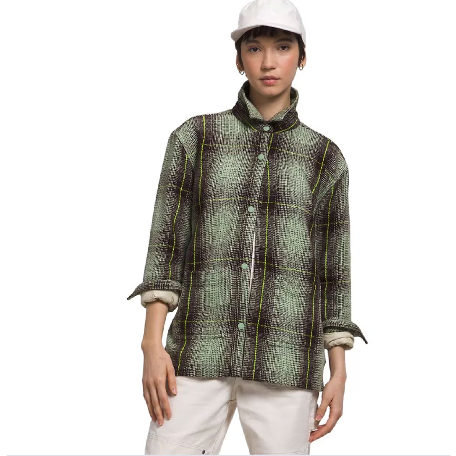 The North Face THE NORTH FACE WEST VALLEY PLAID UTILITY SHACKET MISTY SAGE Size XL / US 12-14 / IT 48-50 - 1 Thumbnail