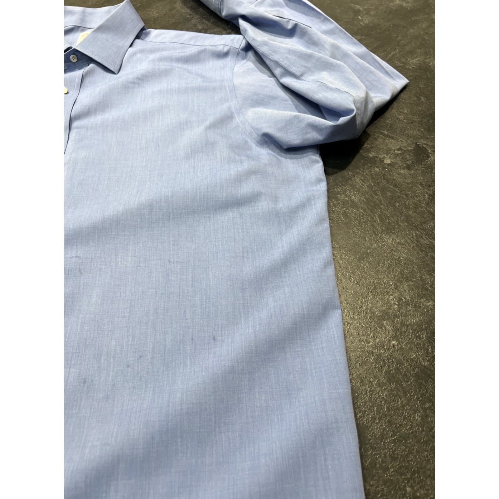 Brooks Brothers Brooks Brothers Shirt Mens 17.5 36 Blue Regular Non-Iron French Cuff Supima Dress Shirt Classic, Office, Preppy Mens Size US XXL / EU 58 / 5 - 2 Thumbnail
