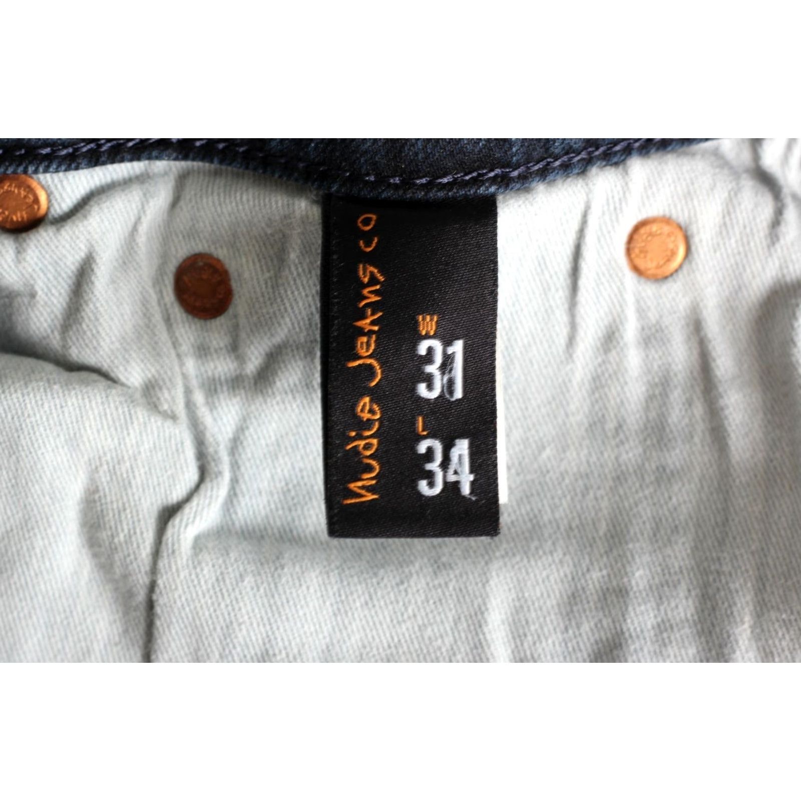 Nudie Jeans NUDIE JEANS THIN FINN Blue Jeans Men Slim Stretch W31 L34 5-Pocket Denim Zip Belt Loops Mid Rise Regular Size 31/34 DZ7021 Size US 31 - 7 Thumbnail