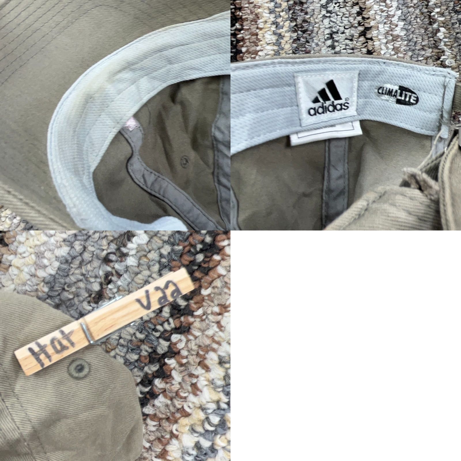 Adidas Adidas Hat Cap Strap Back Tan Pink White Plain Logo Gym Golf Ladies Womens Adjustable Colorful Logo Modern Sports Hat Size ONE SIZE - 8 Thumbnail