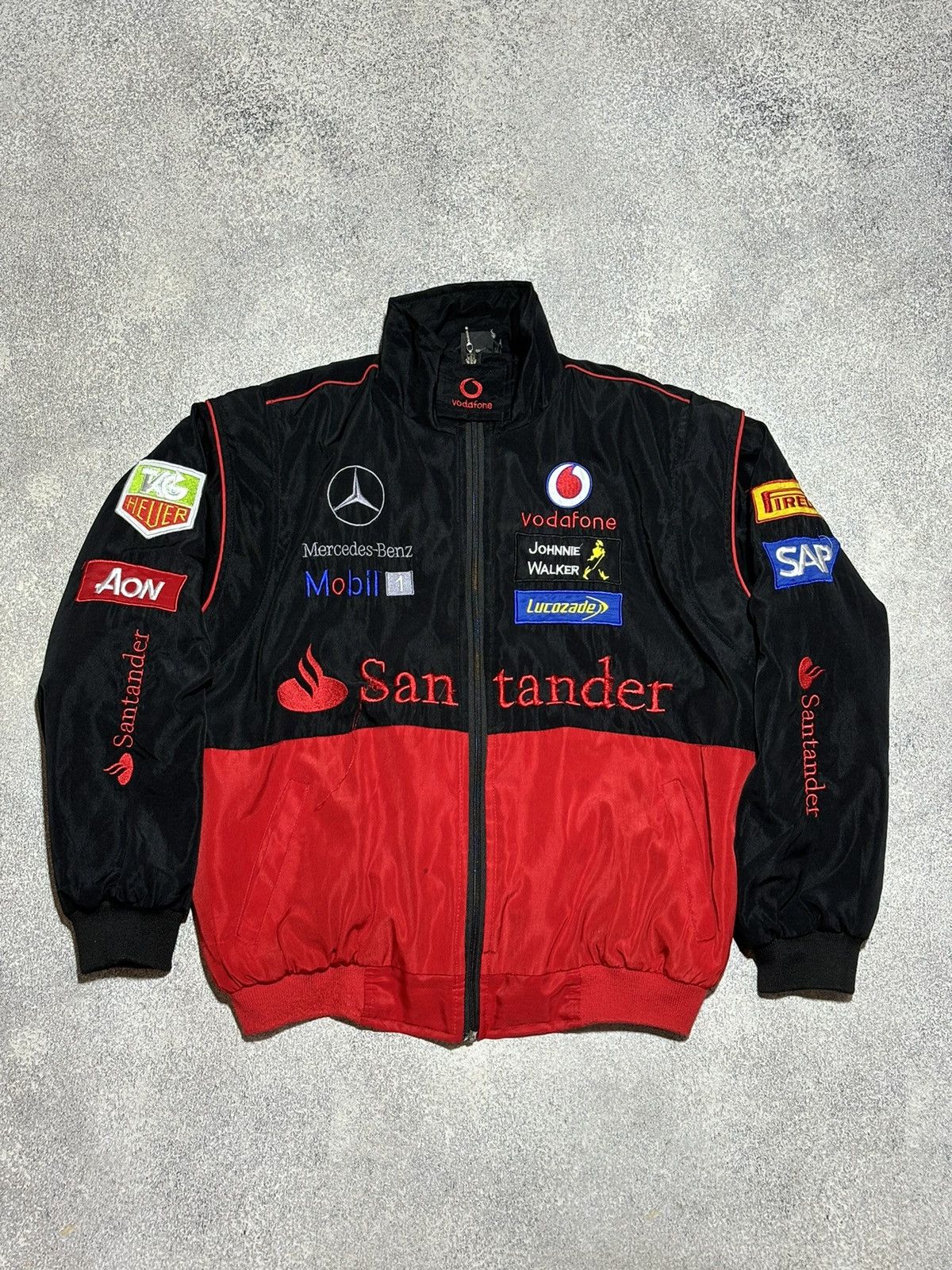 Formula 1 × Malcolm McLaren × Mercedes-Benz Vintage Mercedes-Benz Mclaren Santander F1 Racing Jacket Size US M / EU 48-50 / 2 - 1 Thumbnail