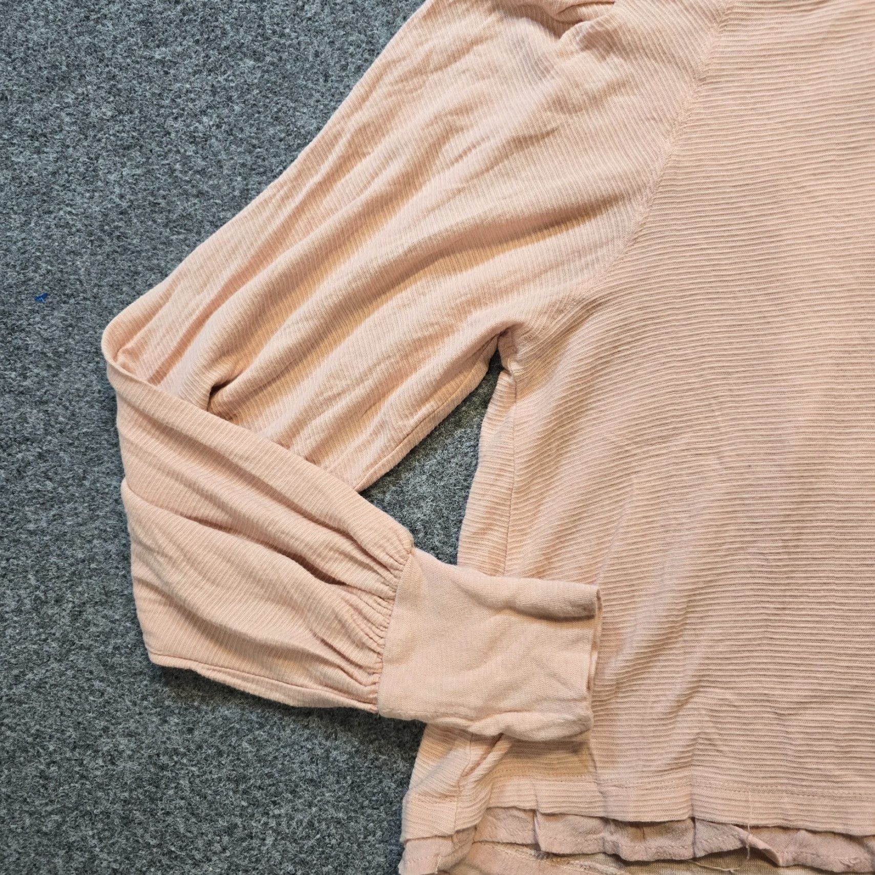 Free People Free People Top Blouse Womens Small Pink Knit Long Sleeve Casual Boho Oversized Capsule Size S / US 4 / IT 40 - 3 Thumbnail
