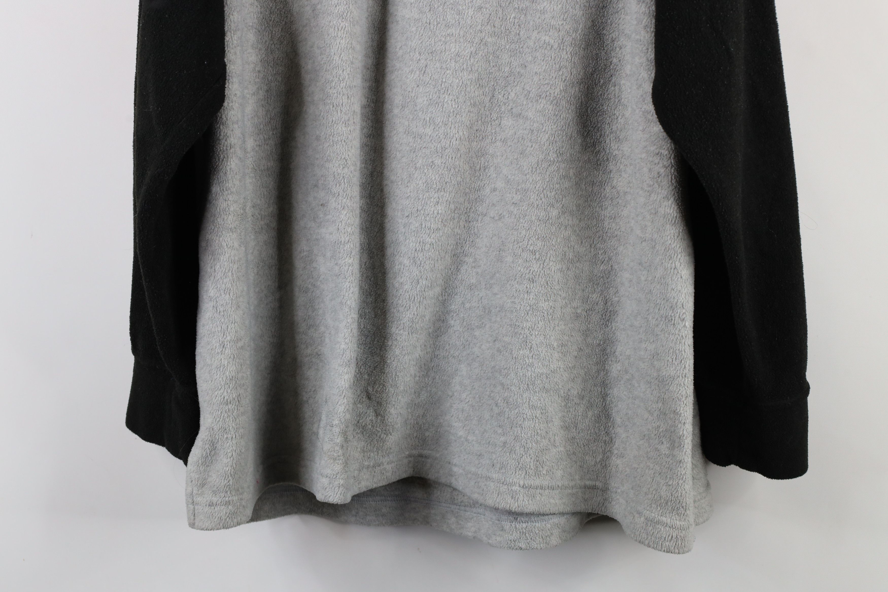 Disney × Vintage Vintage 90s Disney Mickey Mouse Half Zip Fleece Hoodie Gray Size XXL / US 16-18 / IT 52-54 - 14 Thumbnail