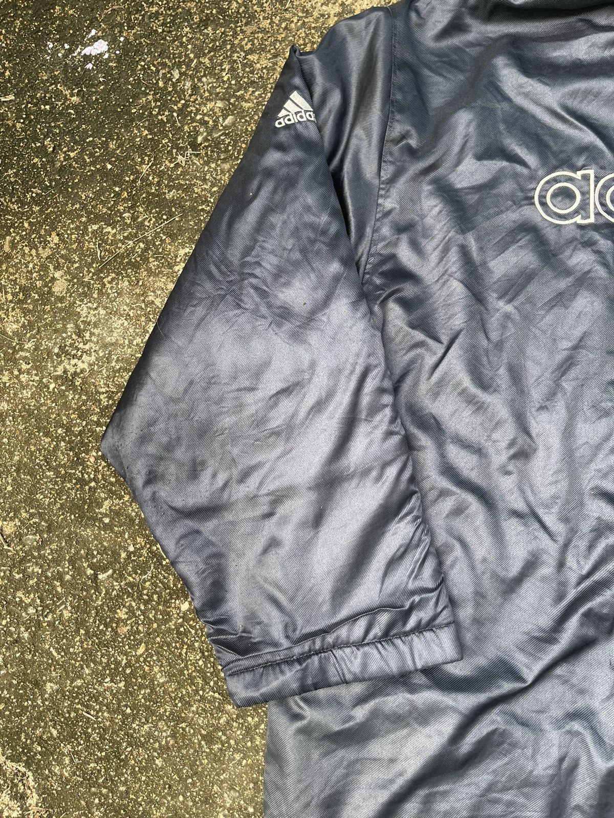Adidas Vintage Adidas Long Hooded Fleece-Lined Coat (Black) Size US M / EU 48-50 / 2 - 4 Thumbnail
