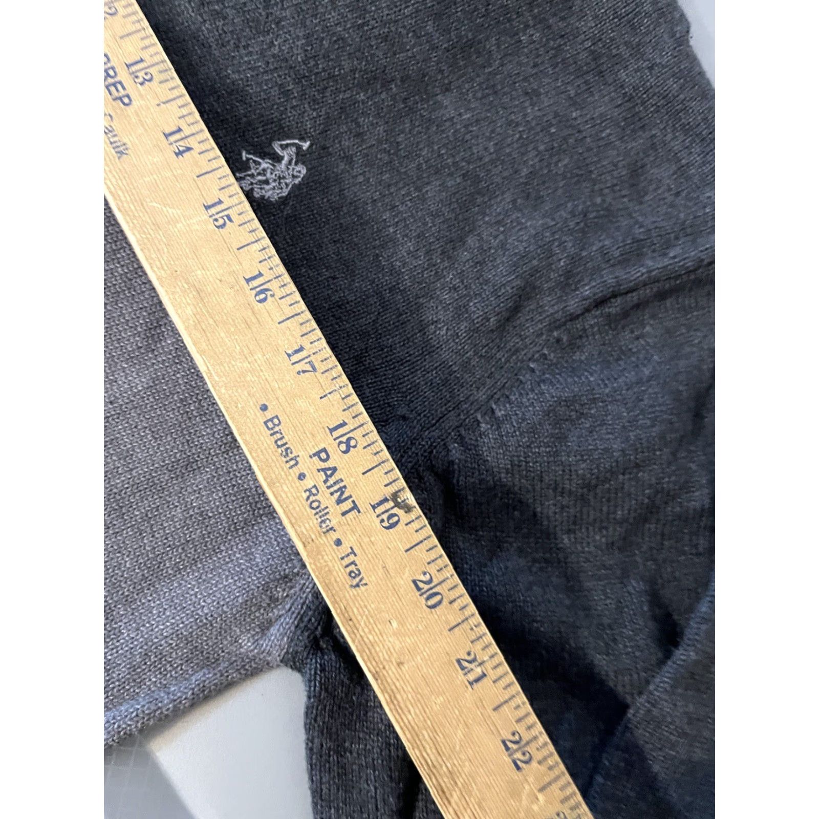 Vintage US Polo Assn Dark Gray Mens 1/4 Zip Pullover Knit Sweater Sweatshirt L Size US L / EU 52-54 / 3 - 6 Thumbnail