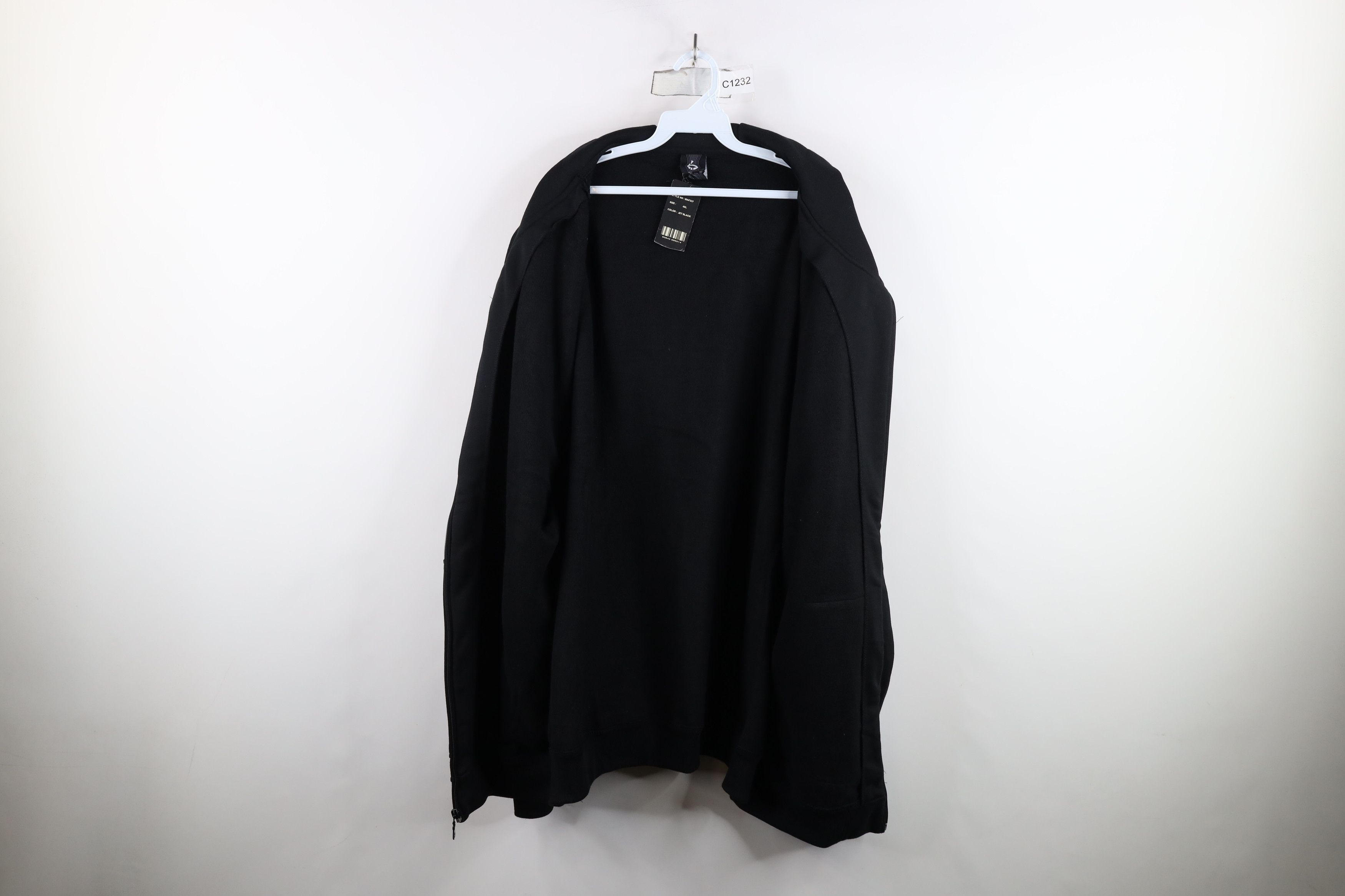 Vintage Deadstock Vintage Y2K Streetwear Full Zip Hoodie Black Size US XXL / EU 58 / 5 - 10 Thumbnail