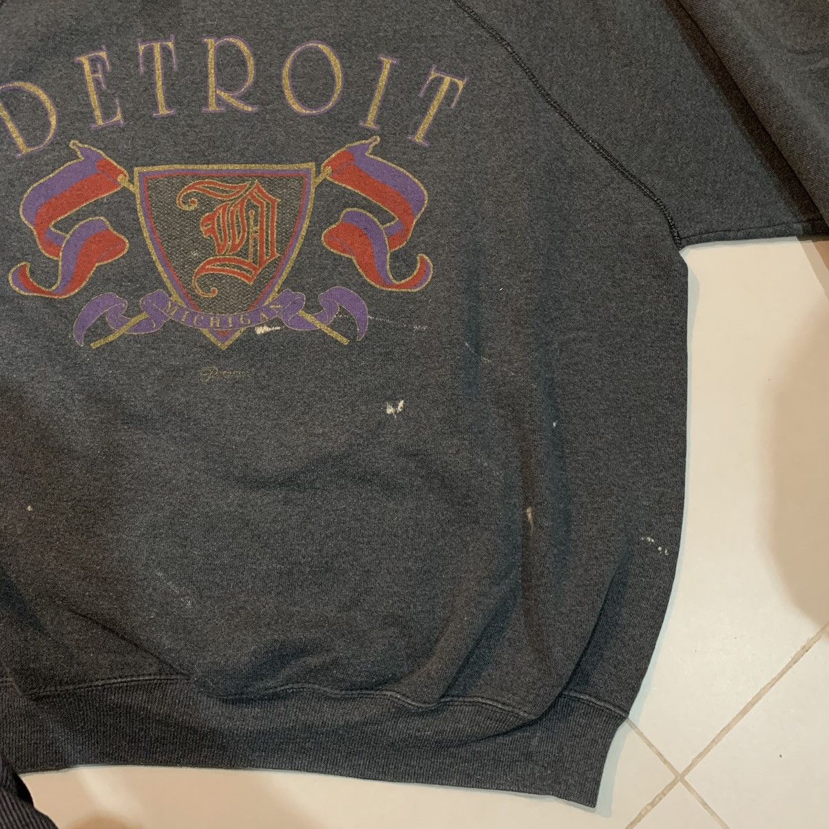 Detroit Denim Co. × Vintage Vintage Detroit Sweatshirt Size US XL / EU 56 / 4 - 3 Thumbnail