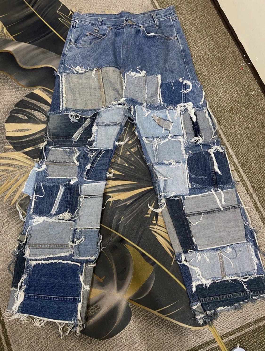 If Six Was Nine × Wrangler Wrangler rework patchwork denim 🦆 Size US 32 / EU 48 - 1 Thumbnail