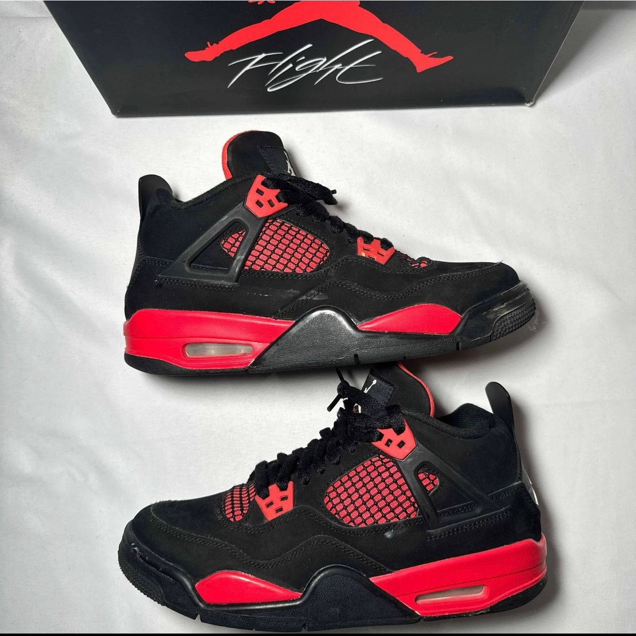 Jordan Brand × Nike Size 7 - Nike Air Jordan 4 Retro GS Red Thunder Men's Shoes Size US 7 / EU 40 - 2 Thumbnail