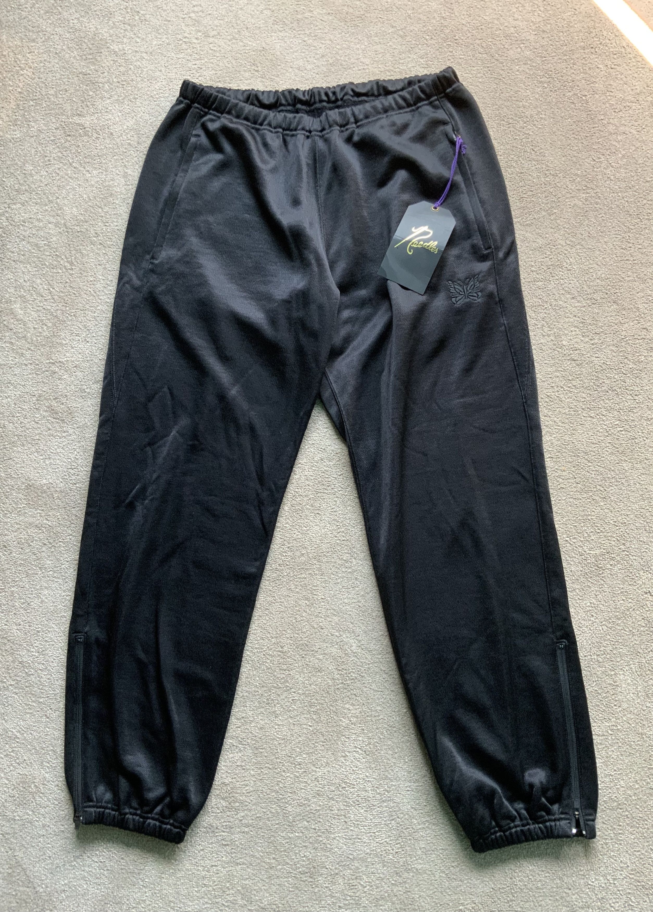Needles Medium Needles black zip lounge pants joggers trousers Size US 31 - 6 Thumbnail