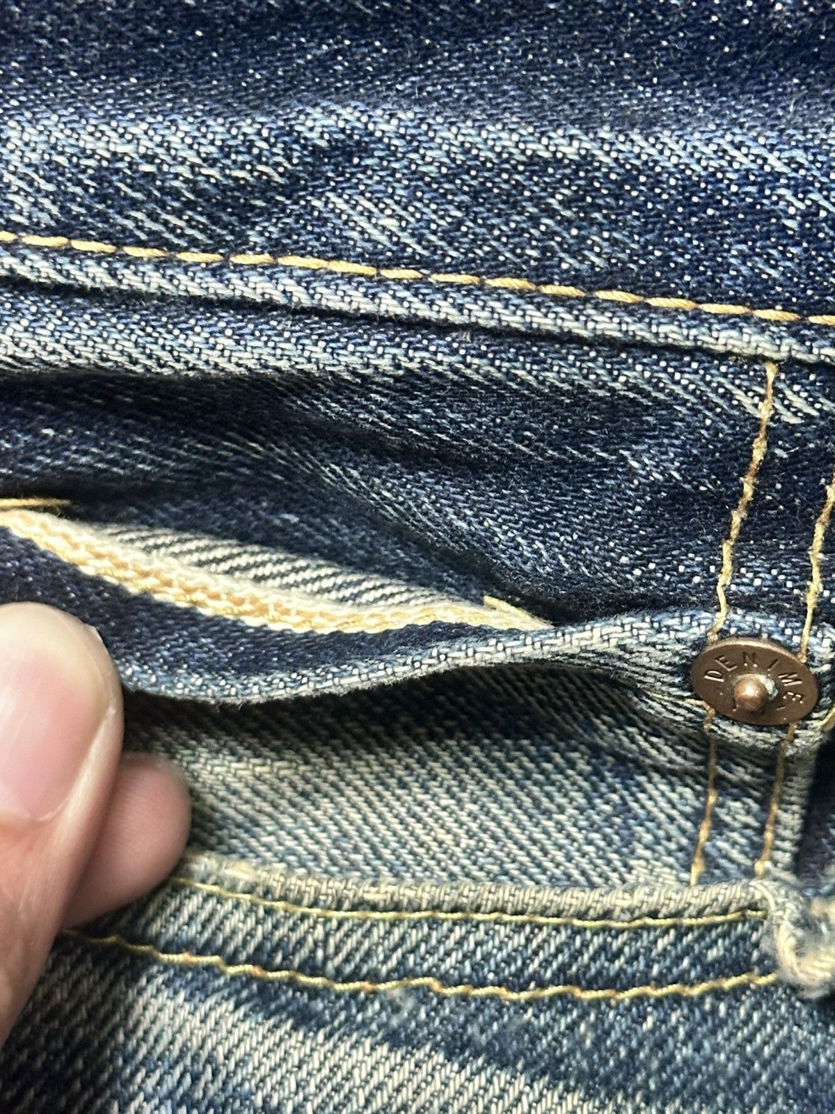 Denime Denime Vintage Selvedge Straight Loose With Faded Wash Size US 32 / EU 48 - 10 Thumbnail