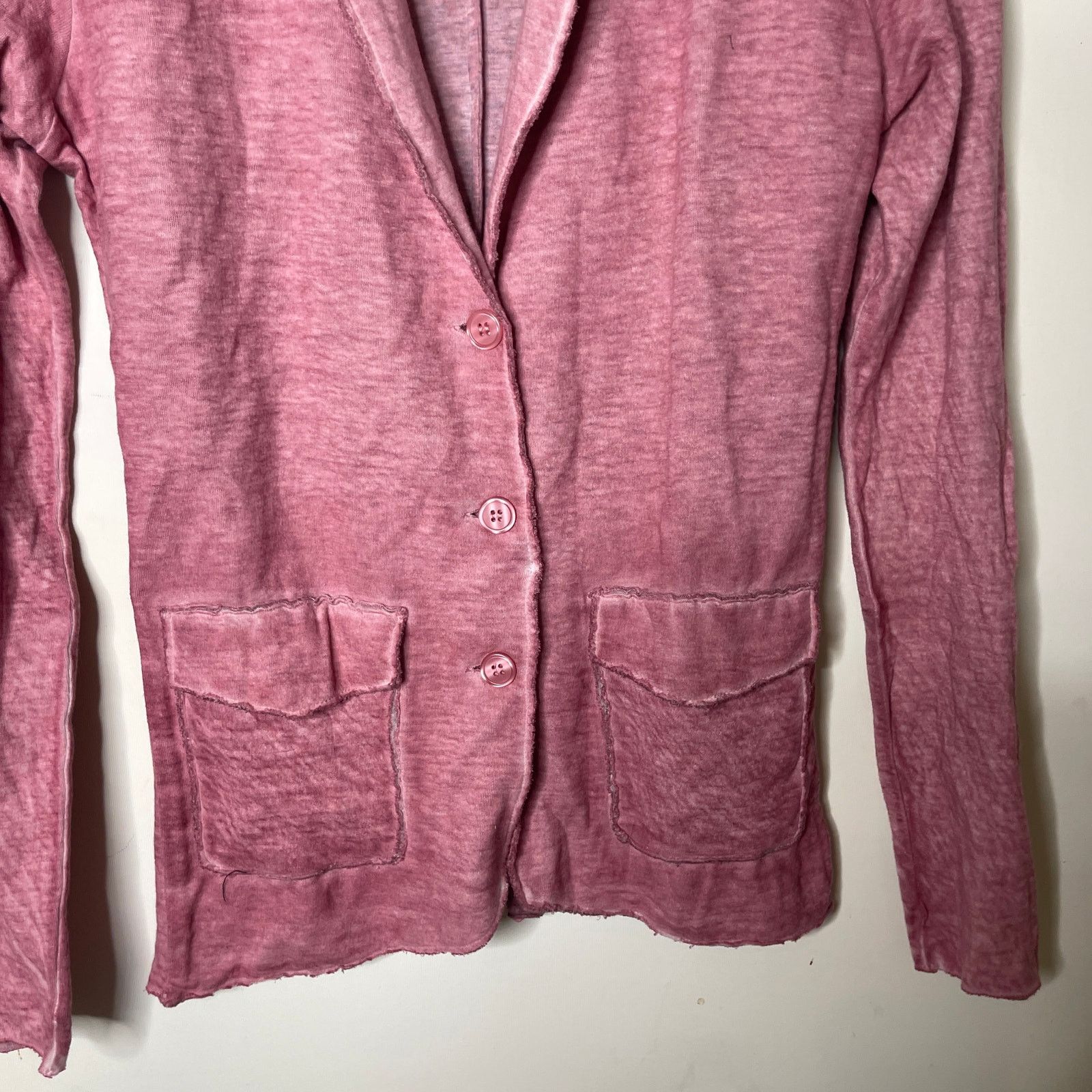 MAJESTIC FILATURES Majestic Filatures Paris pink cotton cashmere blazer 1 US S Size S / US 4 / IT 40 - 2 Thumbnail