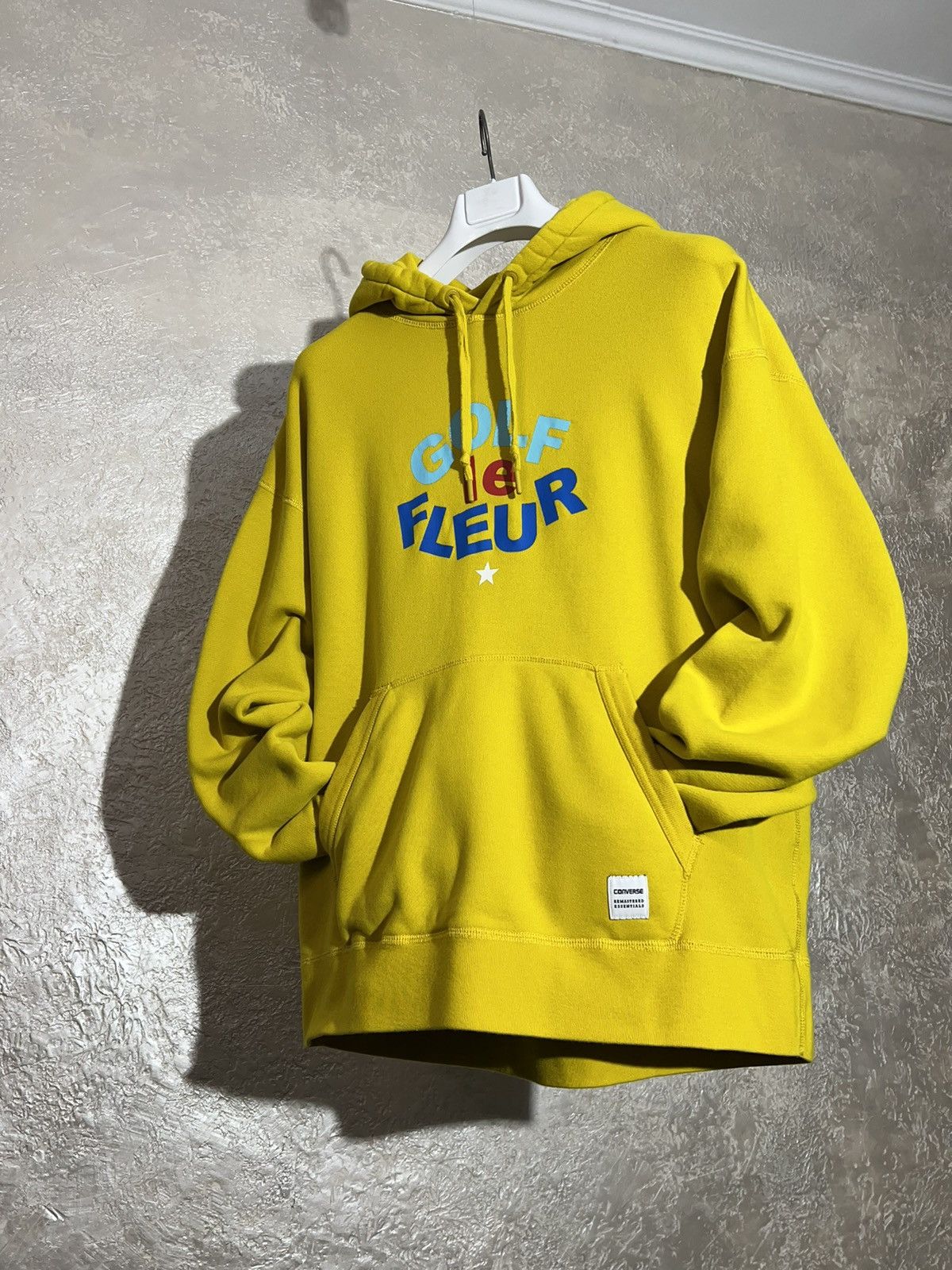 image of Golf Wang X Converse Le Fleur Hoodie Y2K Tyler Hype M in Yellow, Men's (Size Medium)