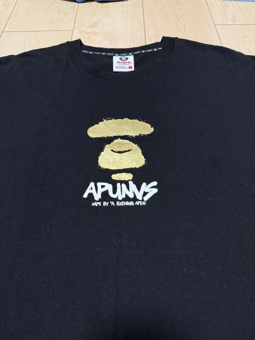Aape A BATHING APE AAPE Short Sleeve T-Shirt Black L Size US L / EU 52-54 / 3 - 2 Thumbnail