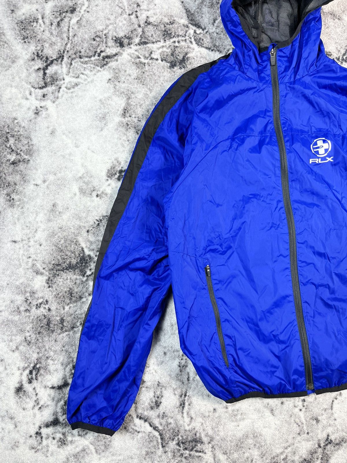 Polo Ralph Lauren RLX Ralph Lauren Blue Hooded Jacket Lightweight Fits S-M Size US S / EU 44-46 / 1 - 2 Thumbnail