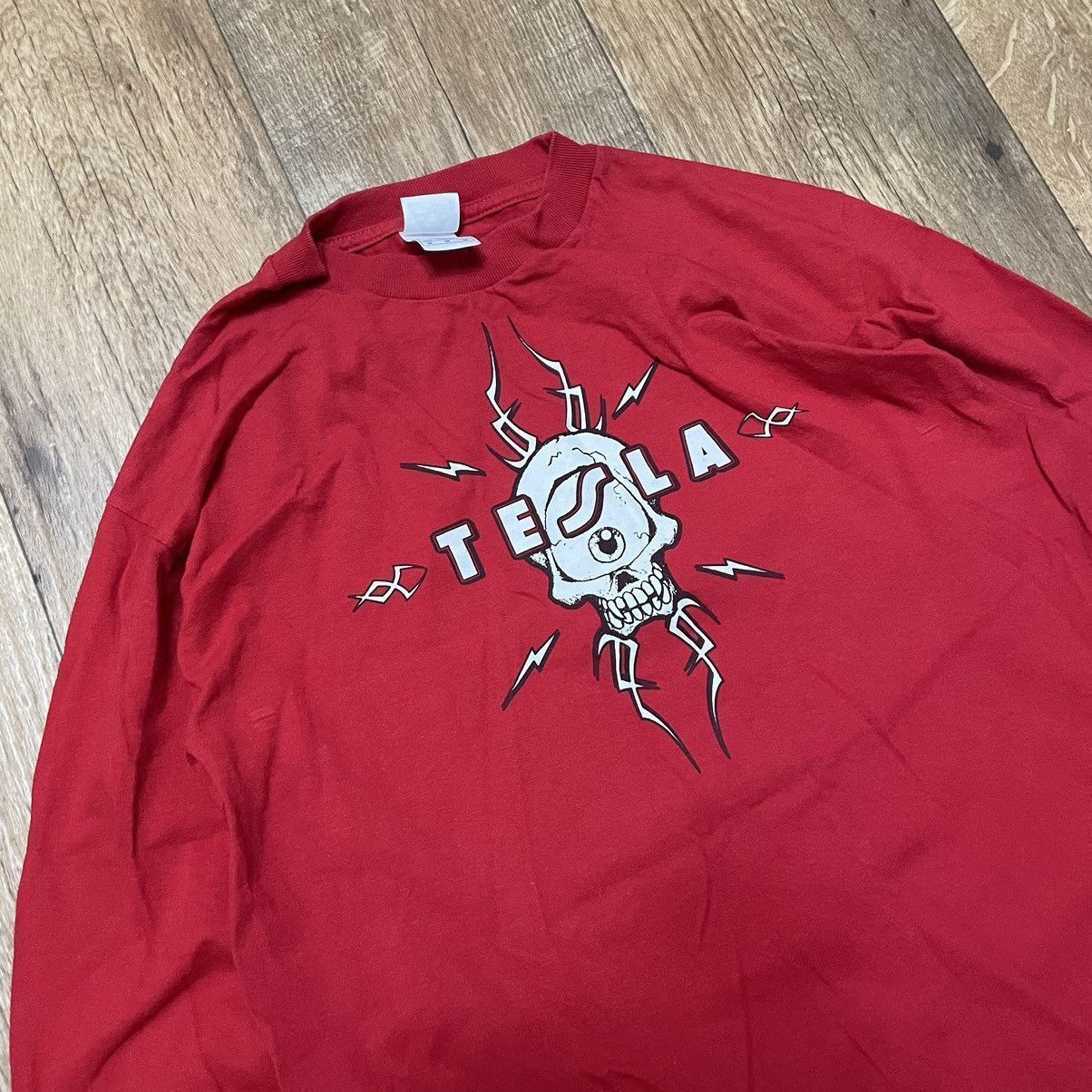 Band Tees Vintage y2k Tesla band Tribal Long sleeve AAA RARE Size US M / EU 48-50 / 2 - 2 Thumbnail