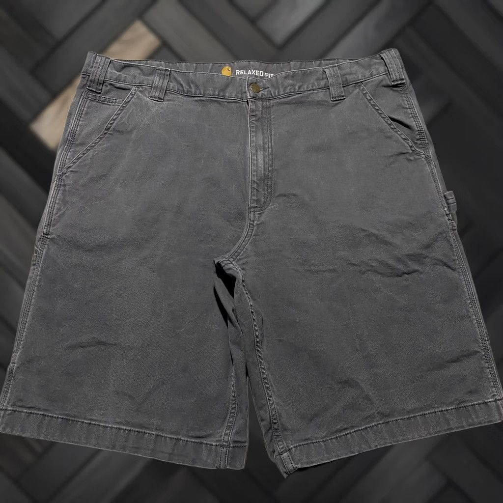 Carhartt Carhartt 103652 Men's Gray Rugged Flex Rigby Cargo Shorts Relaxed Cargo Shorts Size US 40 / EU 56 - 1 Thumbnail
