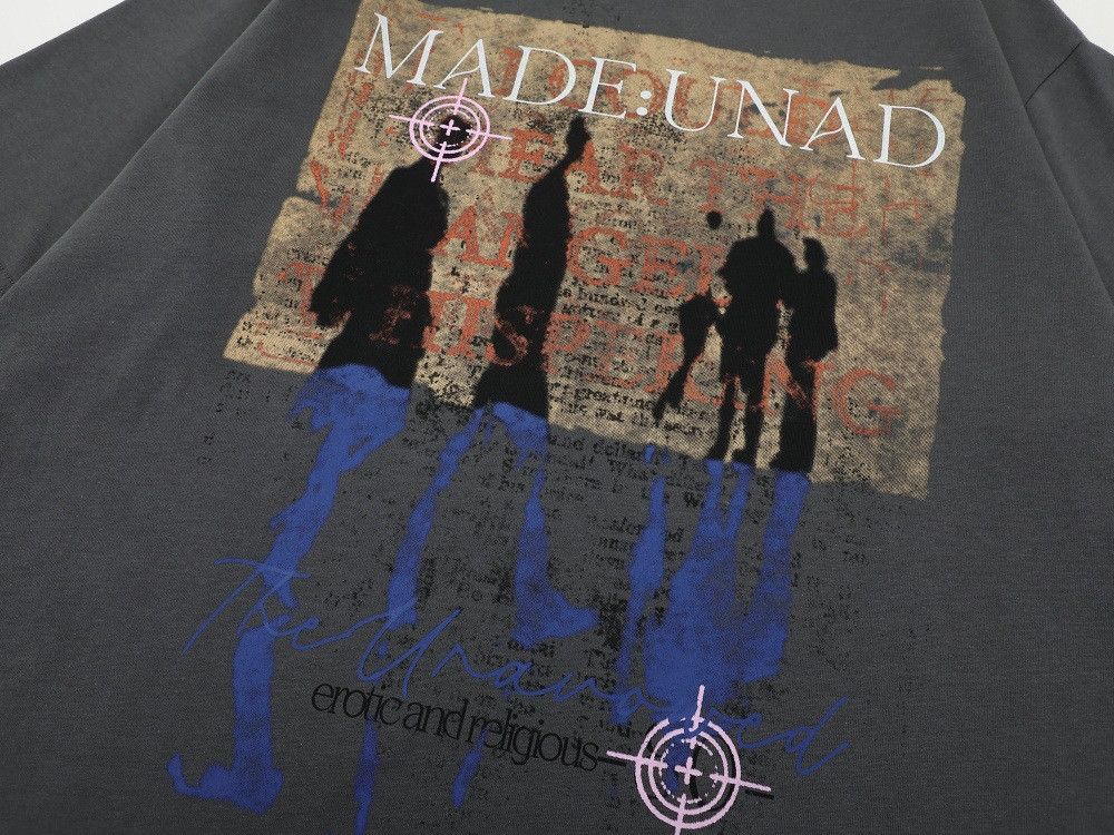 Japanese Brand Men's Loose-Fit Hip-Hop Casual T-Shirt with Silhouette Print Size US M / EU 48-50 / 2 - 3 Thumbnail