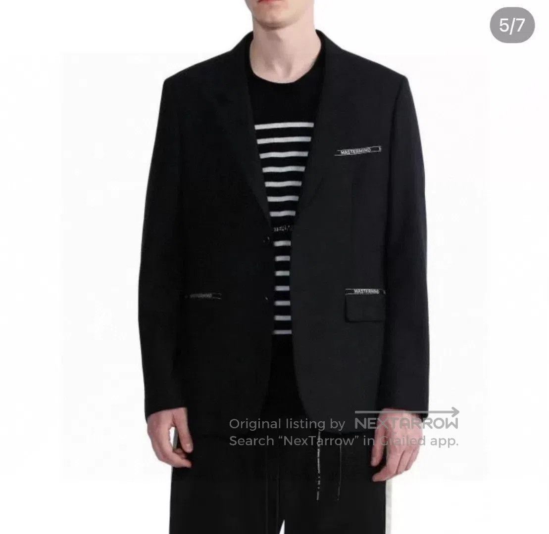 Dior Black Tailored Blazer with Contrast Trim Details. Size US M / EU 48-50 / 2 - 8 Thumbnail