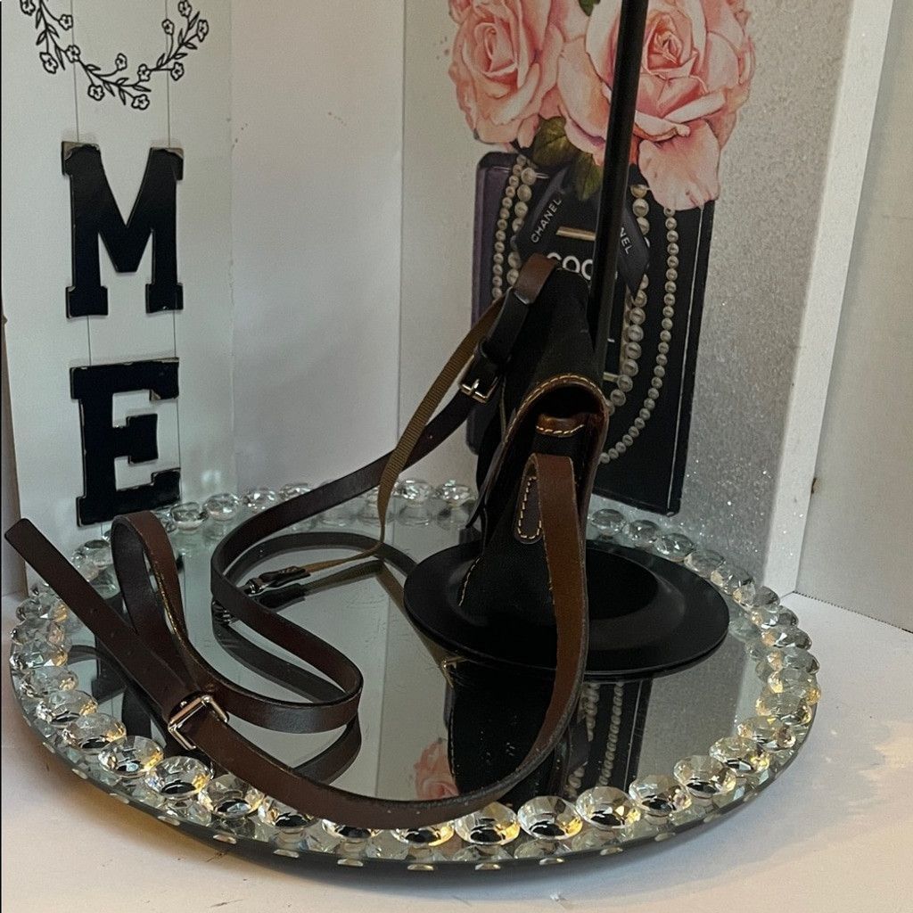 Dooney & Bourke Dooney & Burke Black Brown Crossbody Bag(missing button) Size ONE SIZE - 5 Thumbnail