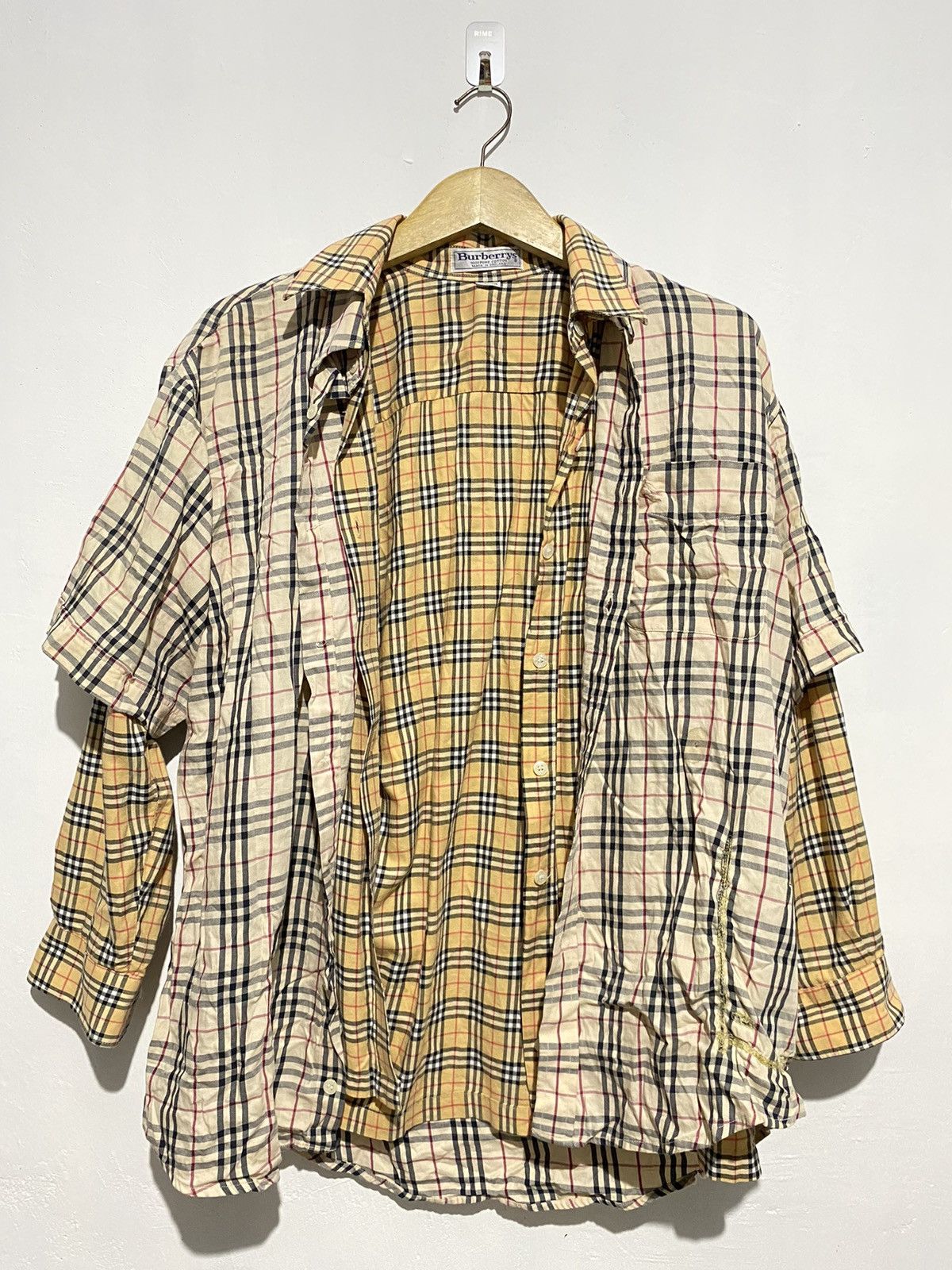 Burberry × Vintage 1 of 1 Vintage Burberry Nova Checker hybrid button ups Size US M / EU 48-50 / 2 - 1 Thumbnail