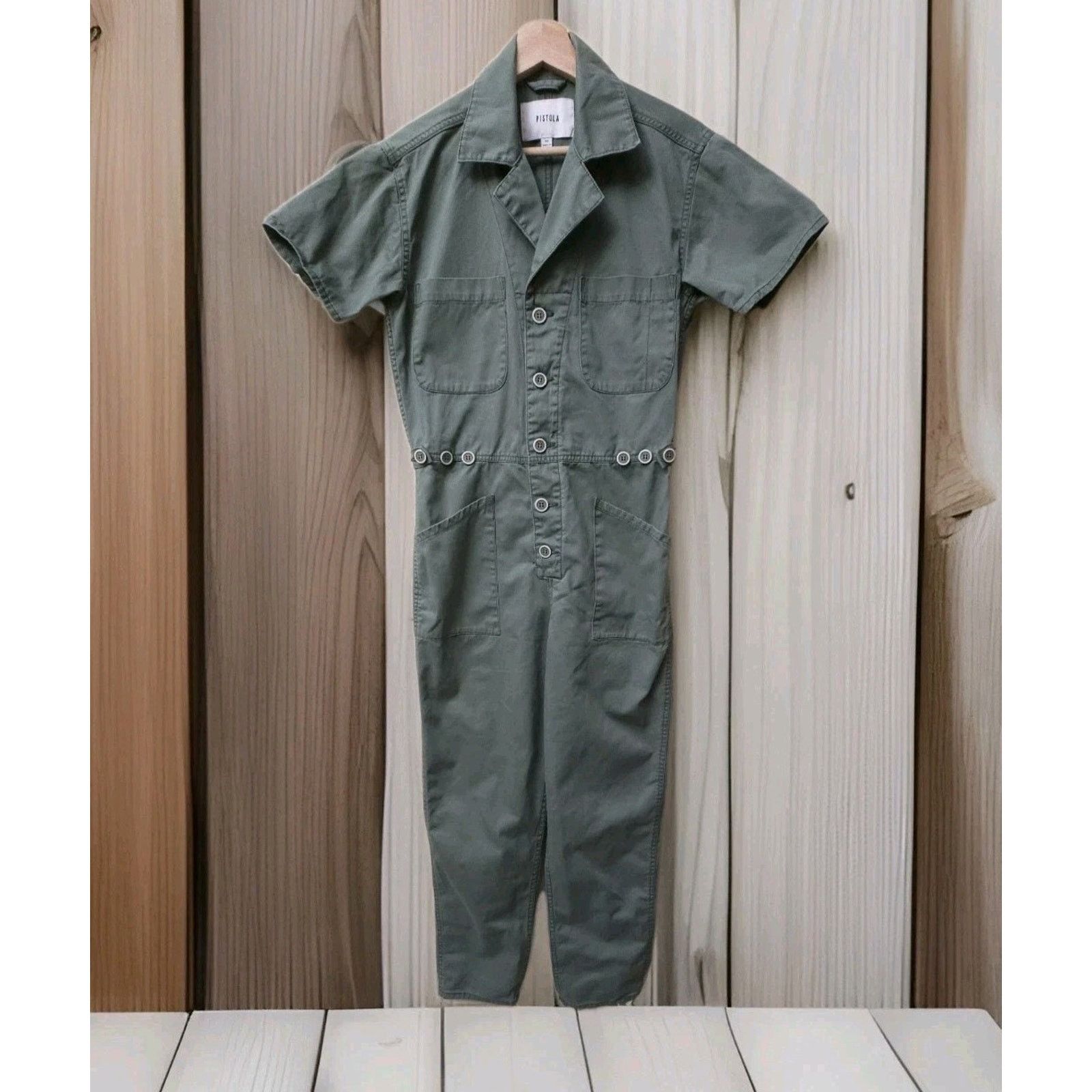 Pistola Pistola Grover in Colonel Field Jumpsuit Embroidered XS Size 26" / US 2 / IT 38 - 1 Thumbnail