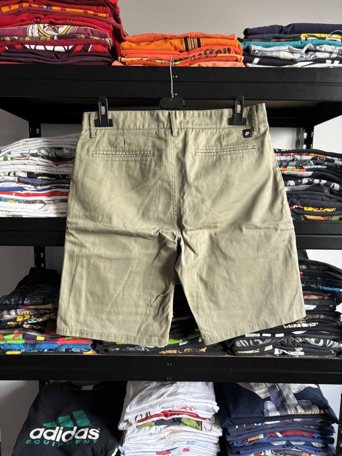 Nike × Vintage Vintage Nike Khaki Chino Shorts Streetwear 90s 00s drip dril Size US 34 / EU 50 - 4 Thumbnail