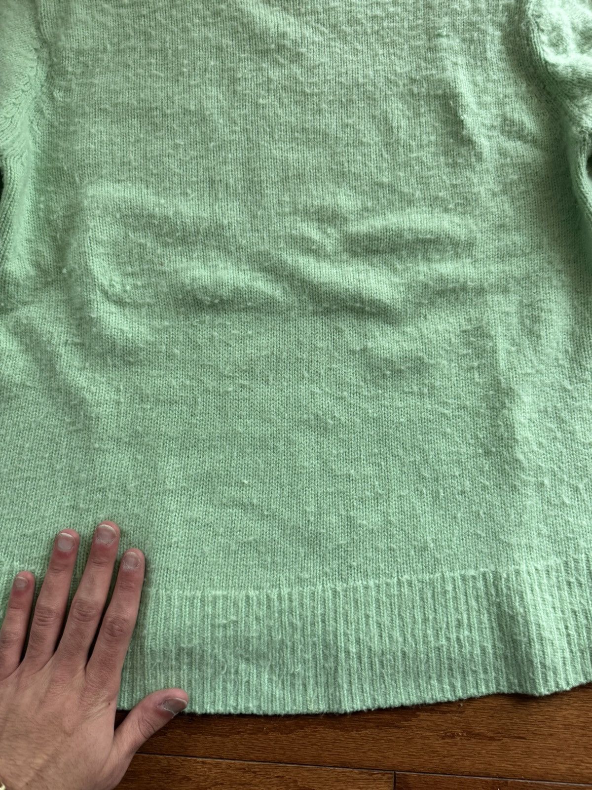 Acne Studios Green Pilled Sweater Size US M / EU 48-50 / 2 - 4 Thumbnail