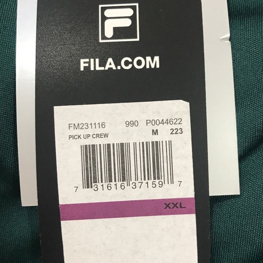Fila NWT FILA Green & Gray Crew Neck Short Sleeve T-Shirt Men XXL Size US XXL / EU 58 / 5 - 8 Thumbnail